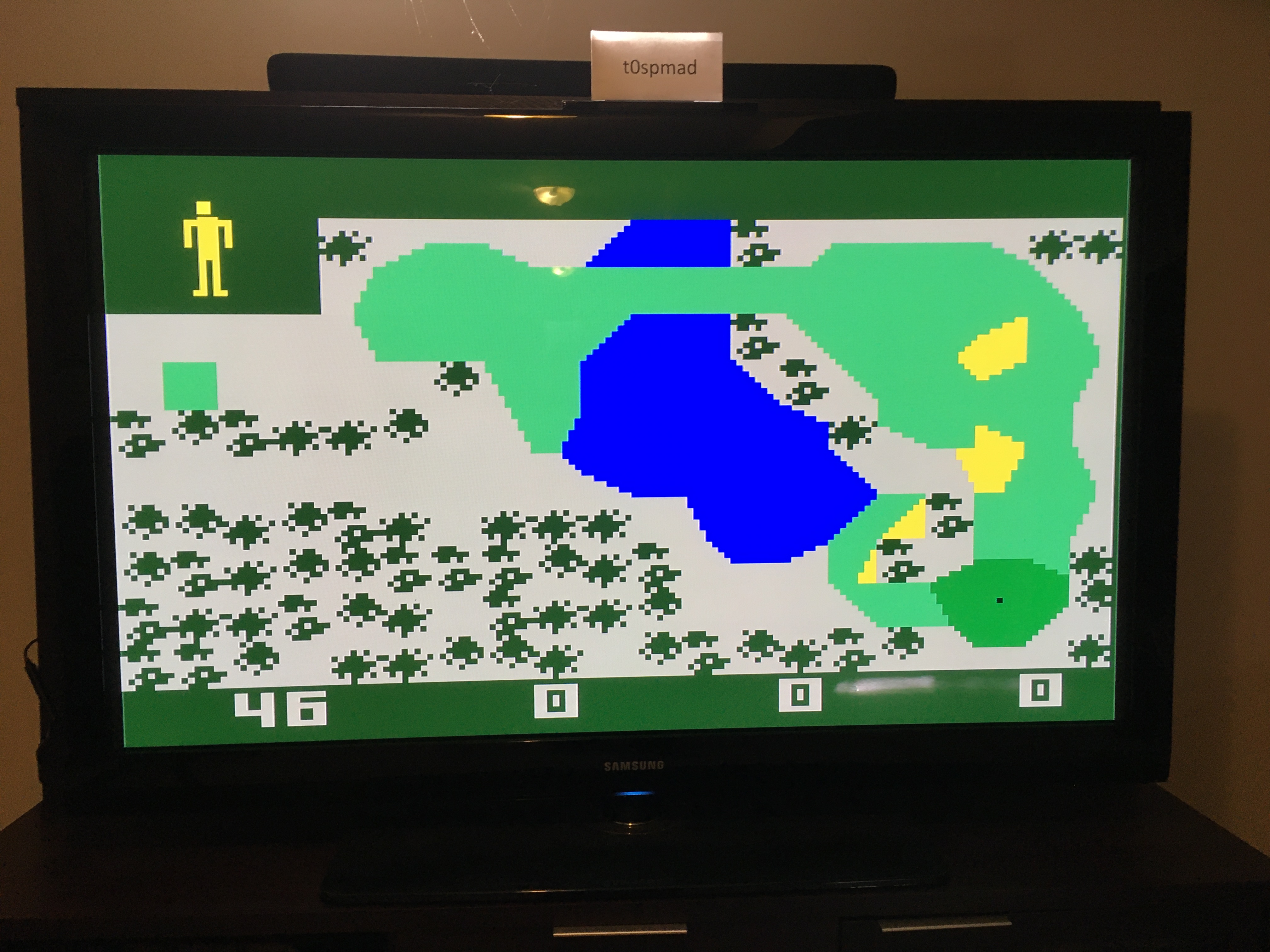 t0spmad: PGA Golf (Intellivision Emulated) 46 points on 2020-09-13 16:19:23