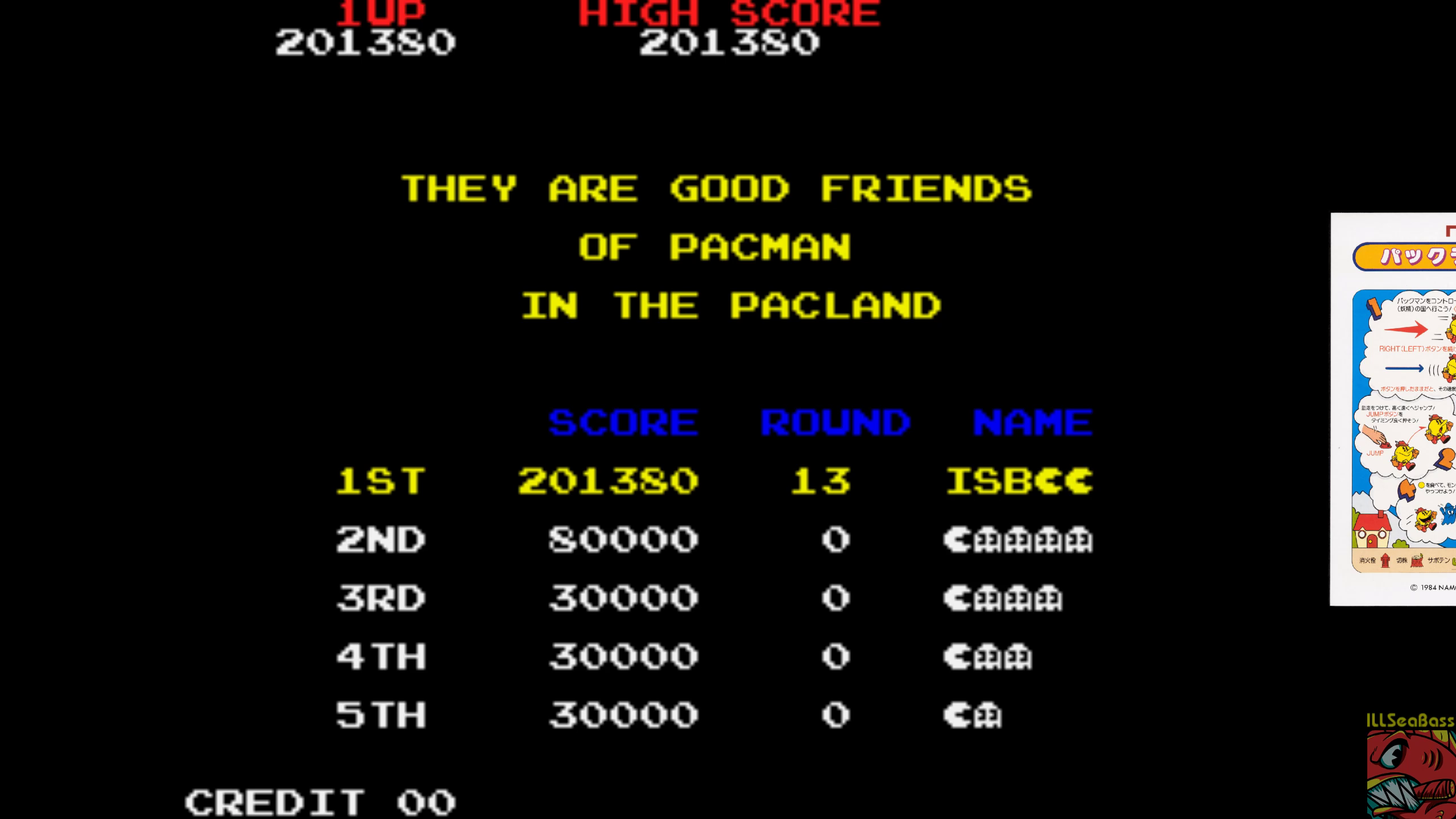 ILLSeaBass: Pac-Land (Arcade Emulated / M.A.M.E.) 201,380 points on 2019-06-15 12:39:00
