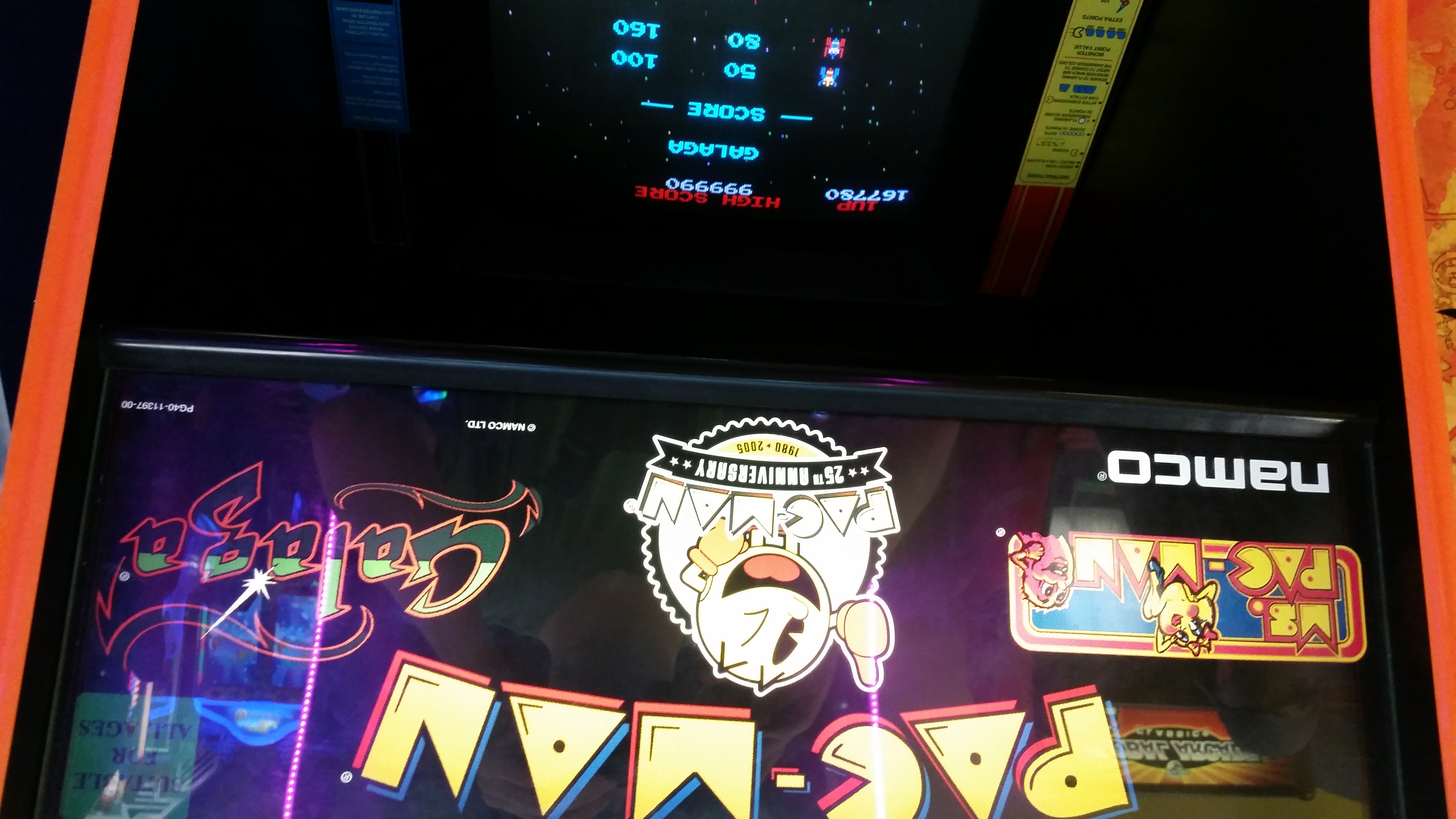 Dumple: Pac-Man 25th Anniversary Edition: Galaga (Arcade) 167,780 points on 2019-12-27 08:09:30