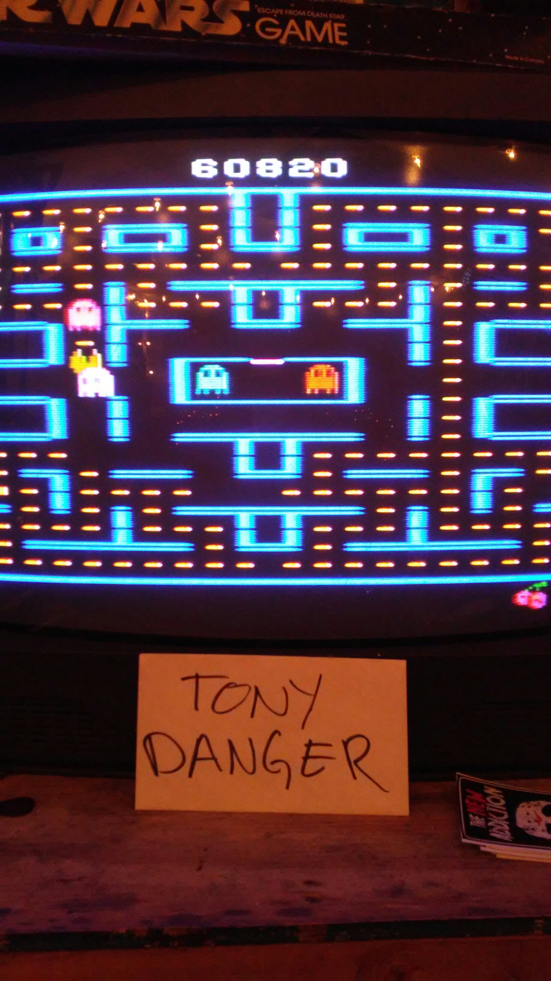 TonyDanger: Pac-Man 2600 [8K Version] [Cherries] (Atari 2600) 60,820 points on 2016-12-31 12:32:26