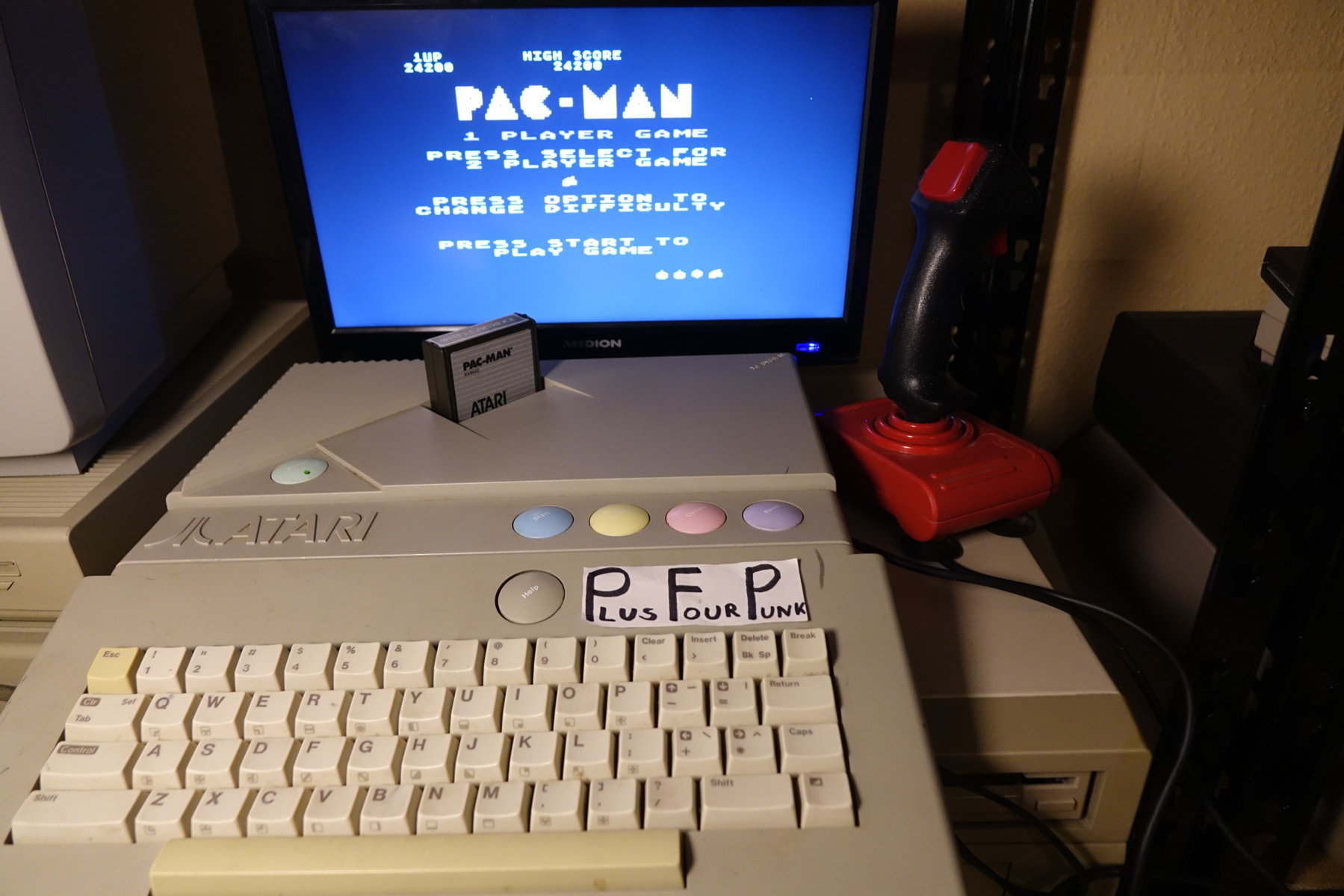 plus4punk: Pac-Man (Atari 400/800/XL/XE) 24,200 points on 2020-06-24 15:48:31