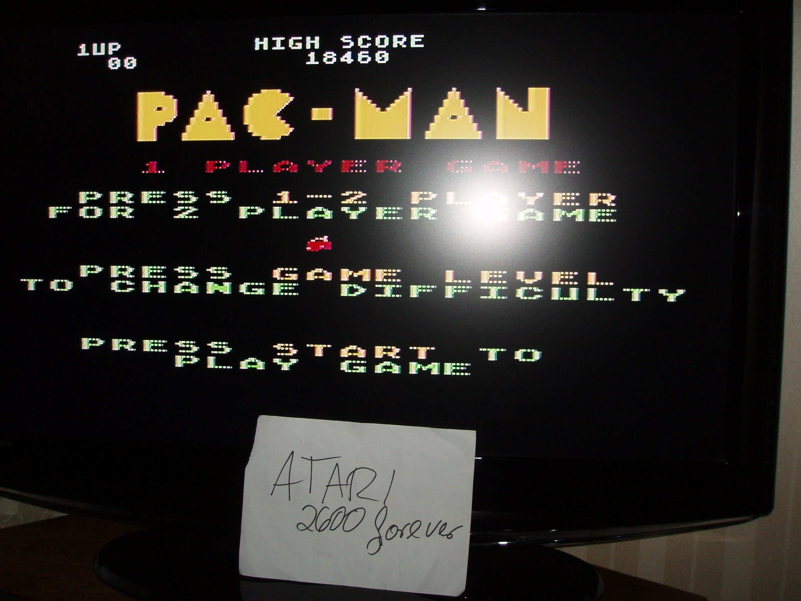 atari2600forever: Pac-Man: Cherries Start (Atari 5200) 18,460 points on 2017-12-28 03:44:01