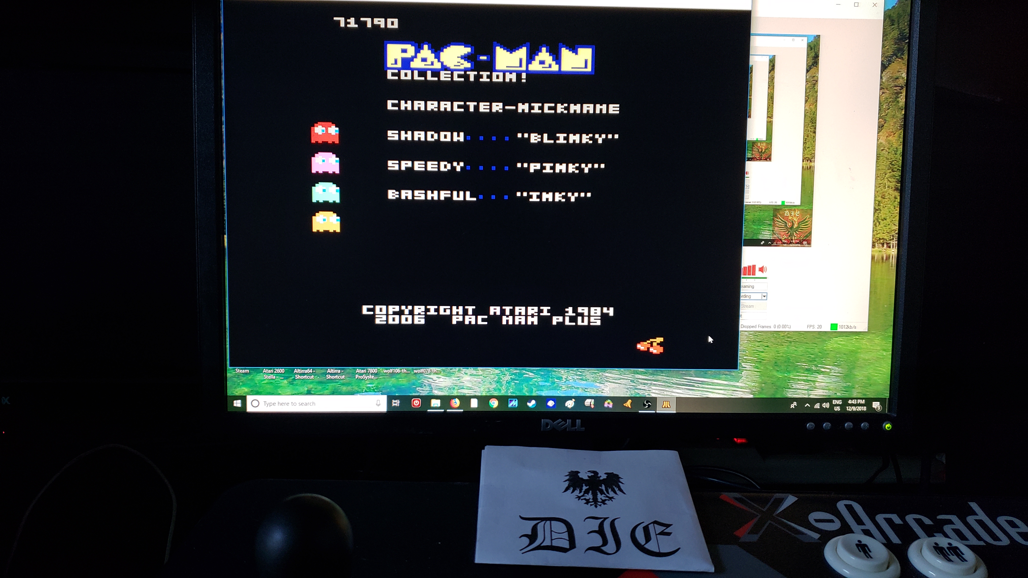 MikeDietrich: Pac-Man Collection: Hangly Man [Cherries/Plus Off/Fast Off] (Atari 7800 Emulated) 71,790 points on 2018-12-09 15:44:36