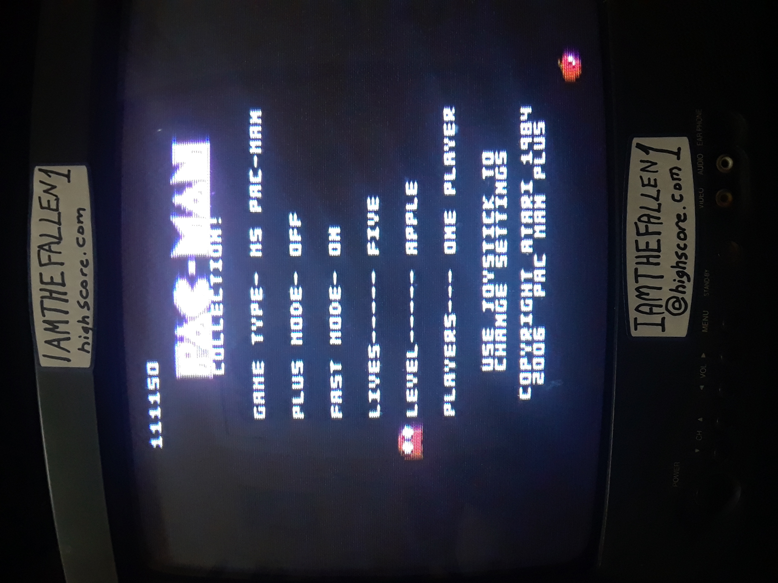 iamthefallen1: Pac-Man Collection: Ms. Pac-Man: 5 Lives [Apple/Plus Off/Fast On] (Atari 7800) 111,150 points on 2019-01-31 18:03:31