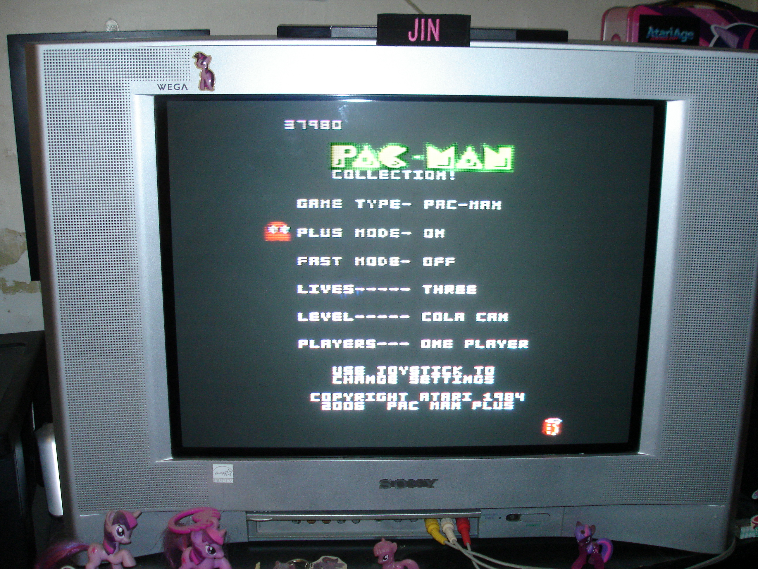 Pac-Man Collection: Pac-Man [Cola/Plus On/Fast Off] 37,980 points