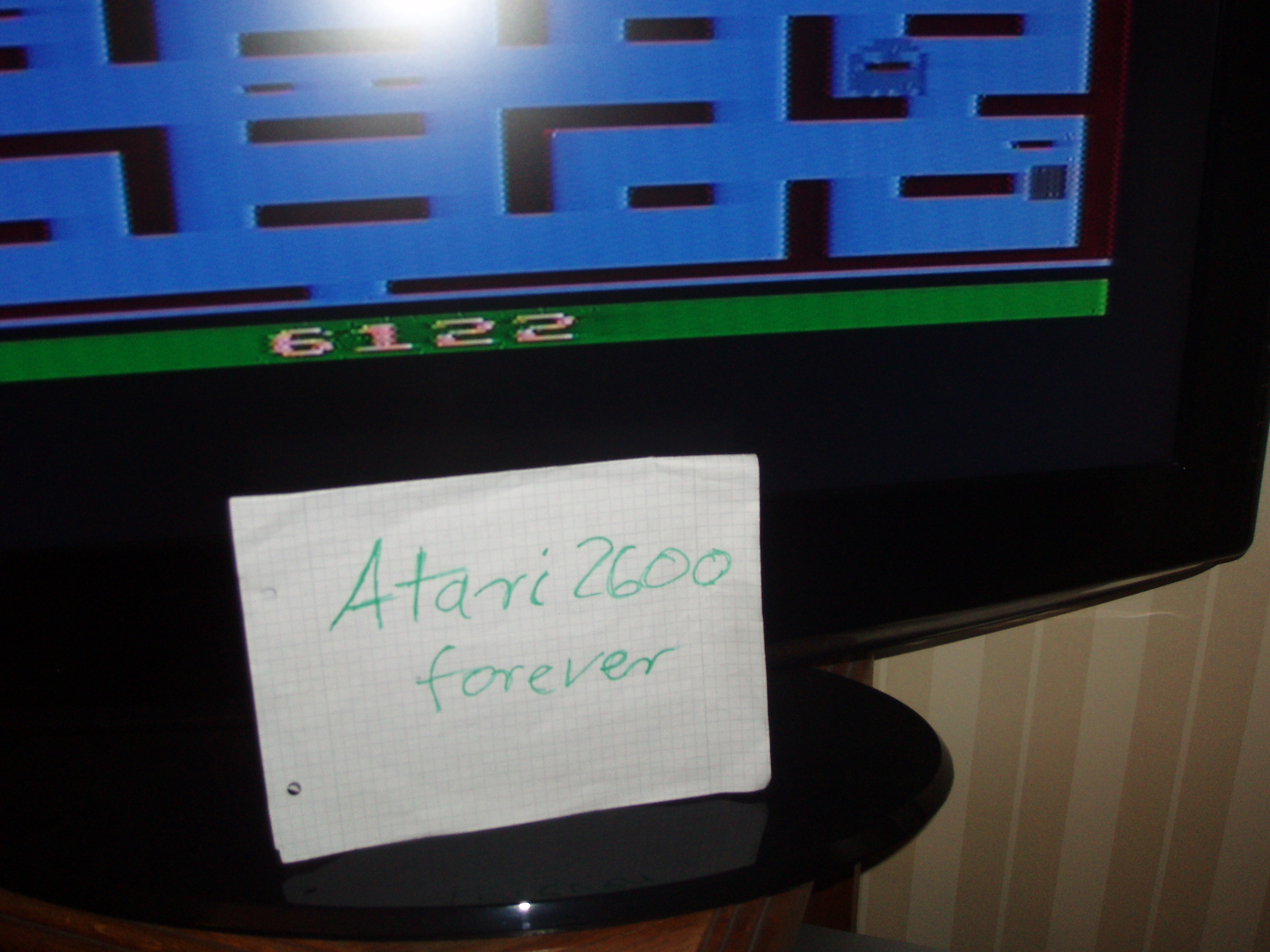 atari2600forever: Pac-Man: Game 6 (Atari 2600 Expert/A) 6,122 points on 2016-07-18 07:06:42