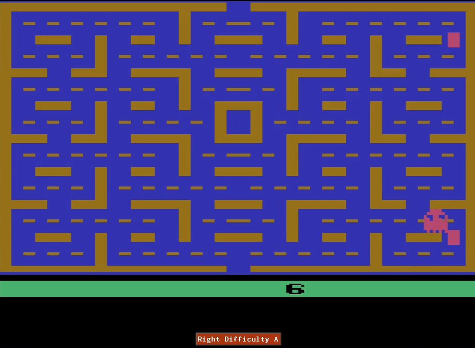 nads: Pac-Man: Game 6 (Atari 2600 Emulated Expert/A Mode) 10,003 points on 2016-03-27 07:07:46