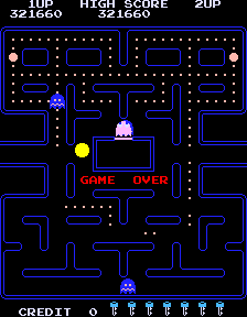 S.BAZ: Pac-Man [Turbo: 5 Lives] [pacmanf] (Arcade Emulated / M.A.M.E.) 321,660 points on 2020-08-26 18:37:02