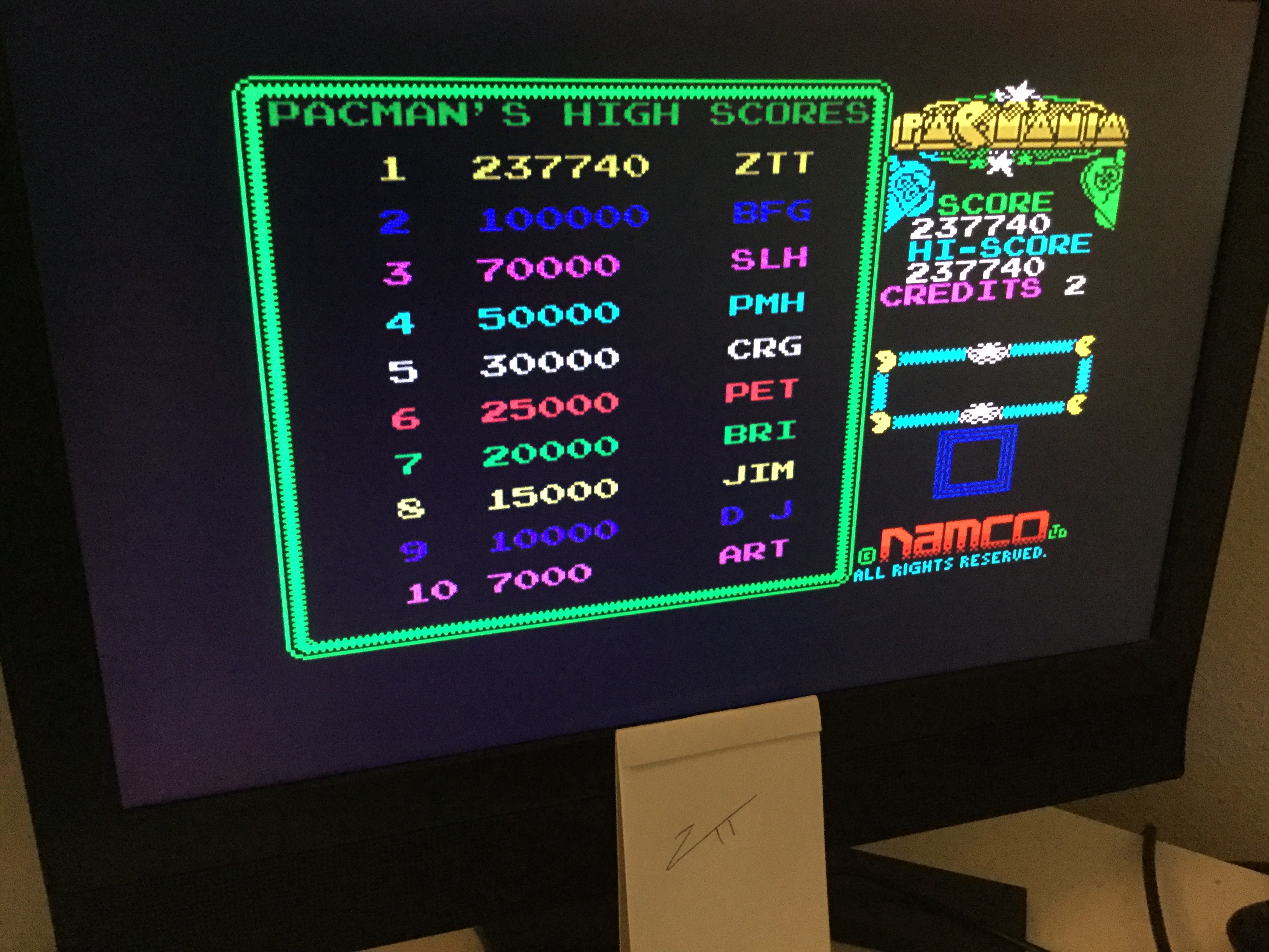 Frankie: Pac-Mania (ZX Spectrum) 237,740 points on 2022-09-09 05:30:32