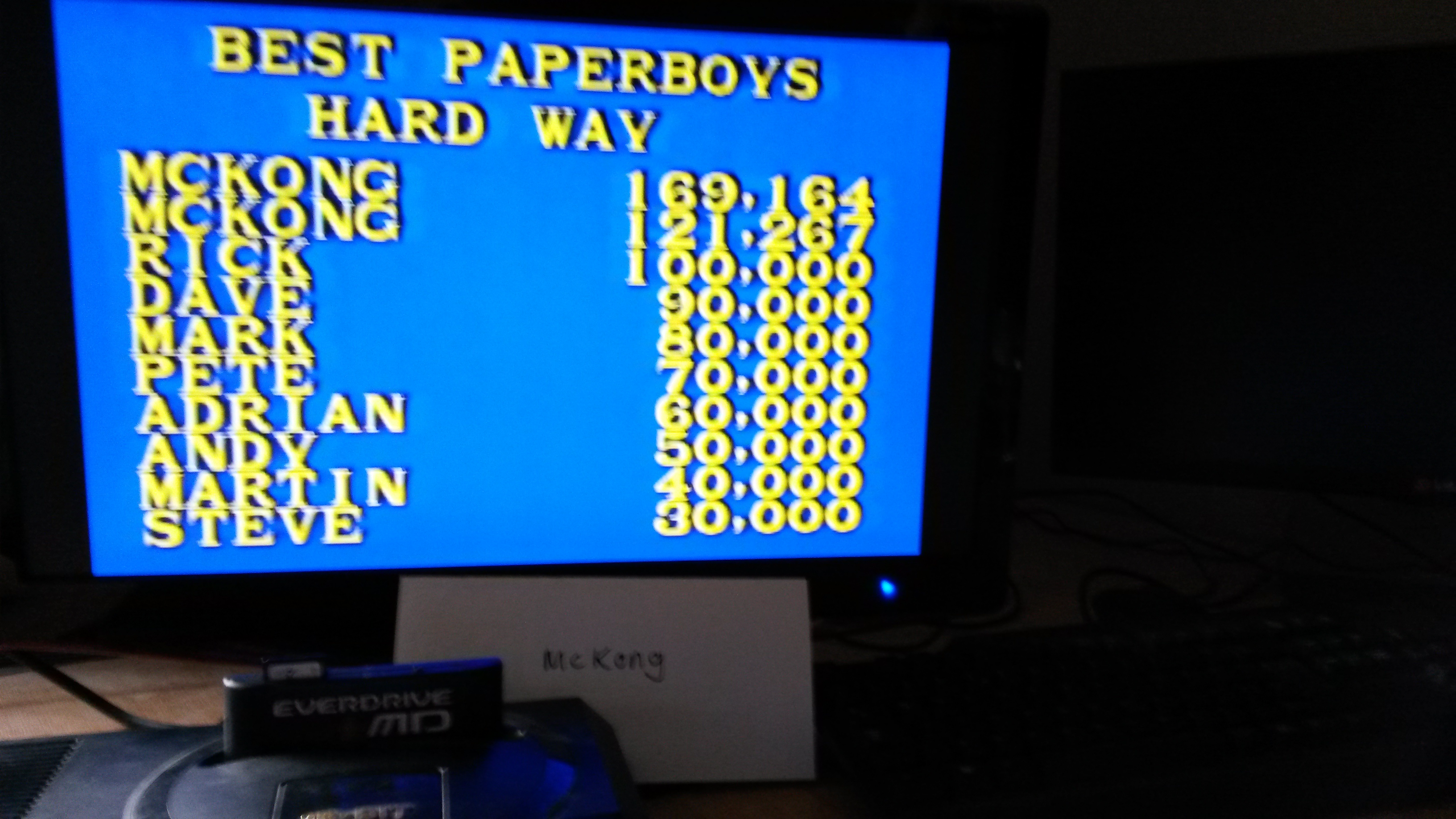McKong: Paper Boy: Hard Way [Hard] (Sega Genesis / MegaDrive) 121,267 points on 2015-07-03 10:51:44