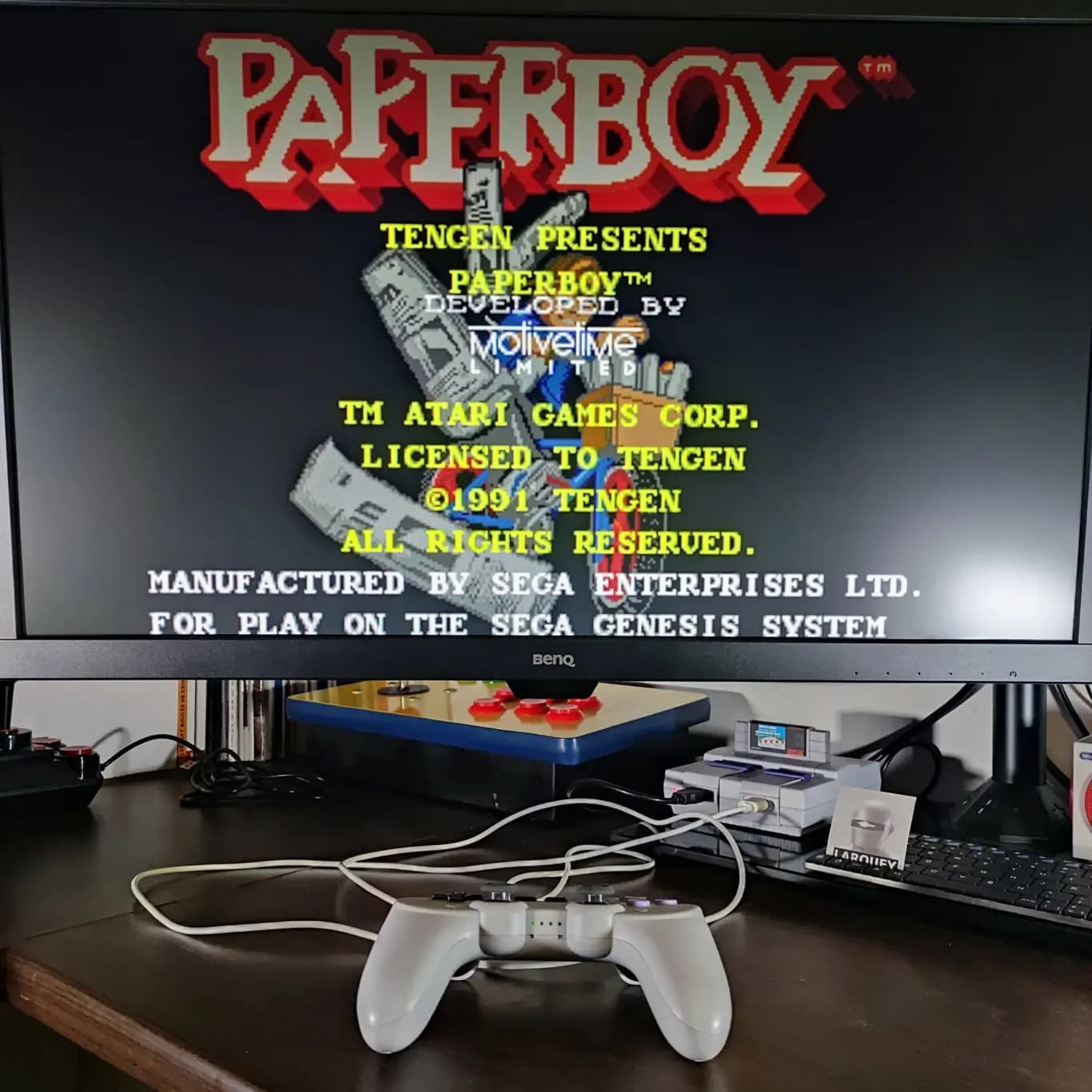 Larquey: Paper Boy: Middle Road [Easy] (Sega Genesis / MegaDrive Emulated) 10,600 points on 2022-09-24 10:52:13