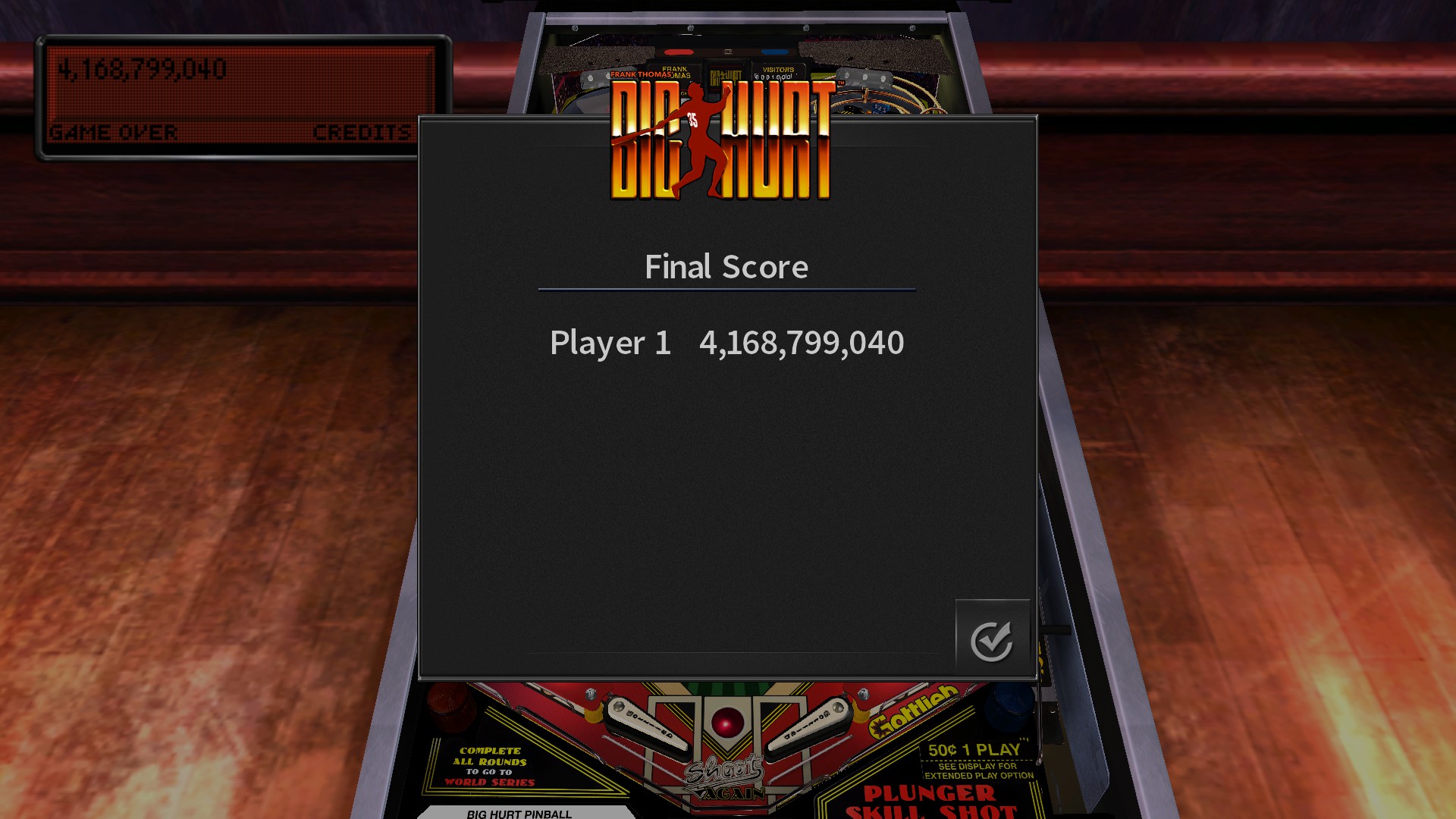 TheTrickster: Pinball Arcade: Big Hurt (PC) 4,168,799,040 points on 2016-09-01 05:03:12