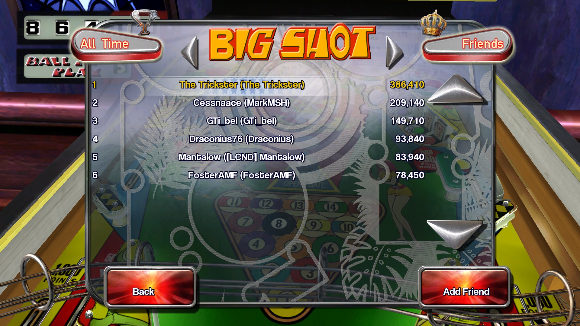 TheTrickster: Pinball Arcade: Big Shot (PC) 386,410 points on 2016-04-08 04:08:47