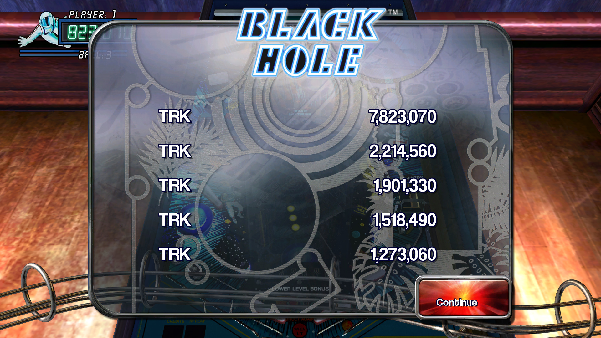 TheTrickster: Pinball Arcade: Black Hole (PC) 7,823,070 points on 2015-09-12 03:47:21