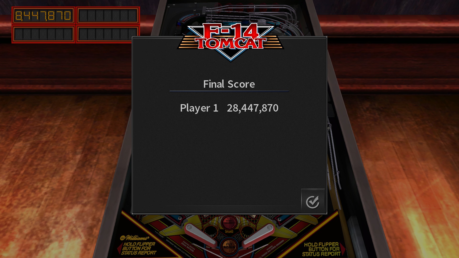 TheTrickster: Pinball Arcade: F-14 Tomcat (PC) 28,447,870 points on 2016-11-23 04:56:04