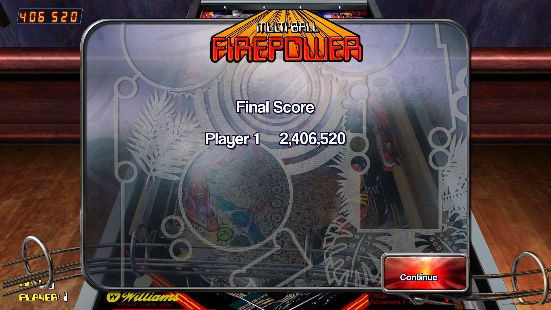 TheTrickster: Pinball Arcade: Firepower (PC) 2,406,520 points on 2015-09-18 06:40:14