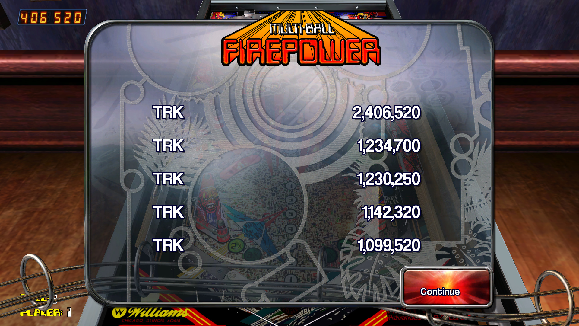 TheTrickster: Pinball Arcade: Firepower (PC) 2,406,520 points on 2015-09-18 06:40:14