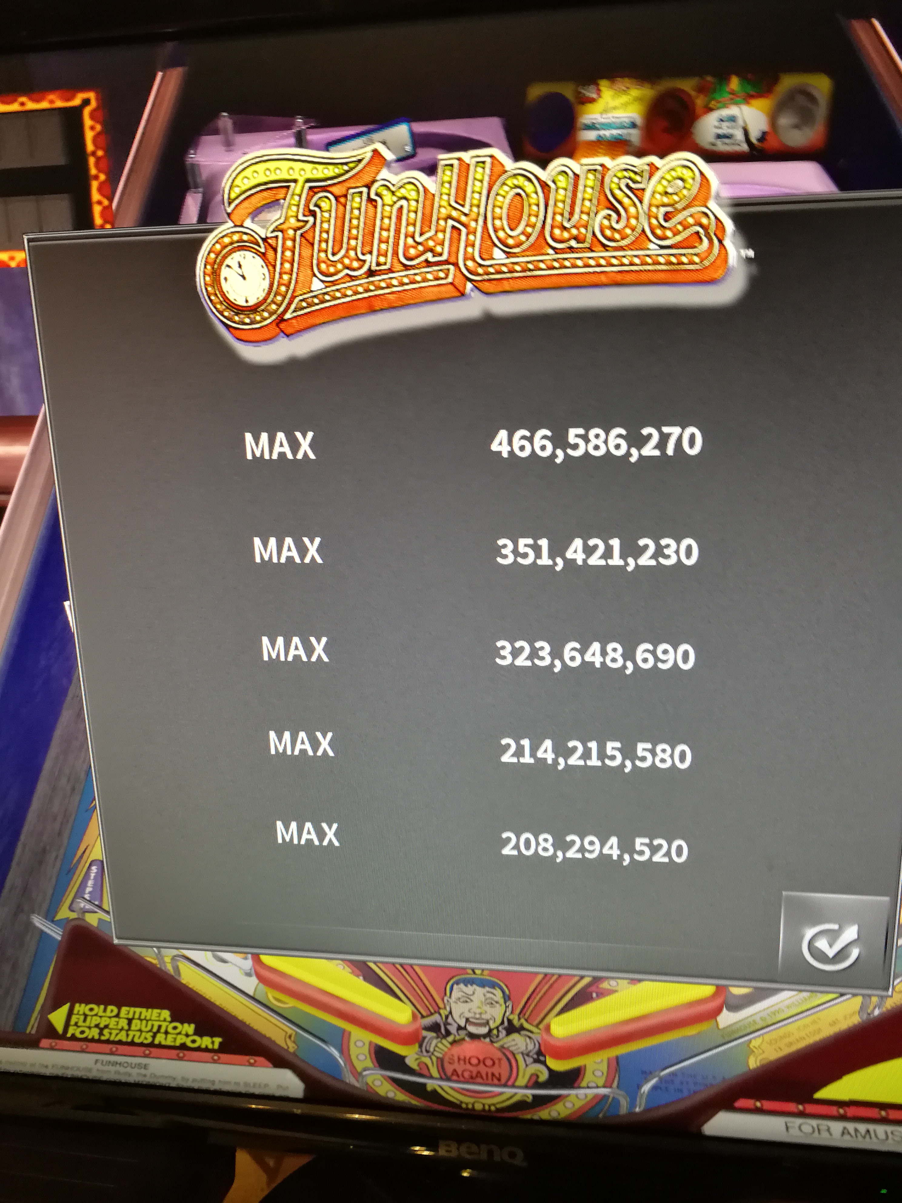 Maxwel: Pinball Arcade: Funhouse (PC) 466,586,270 points on 2017-01-20 03:46:44