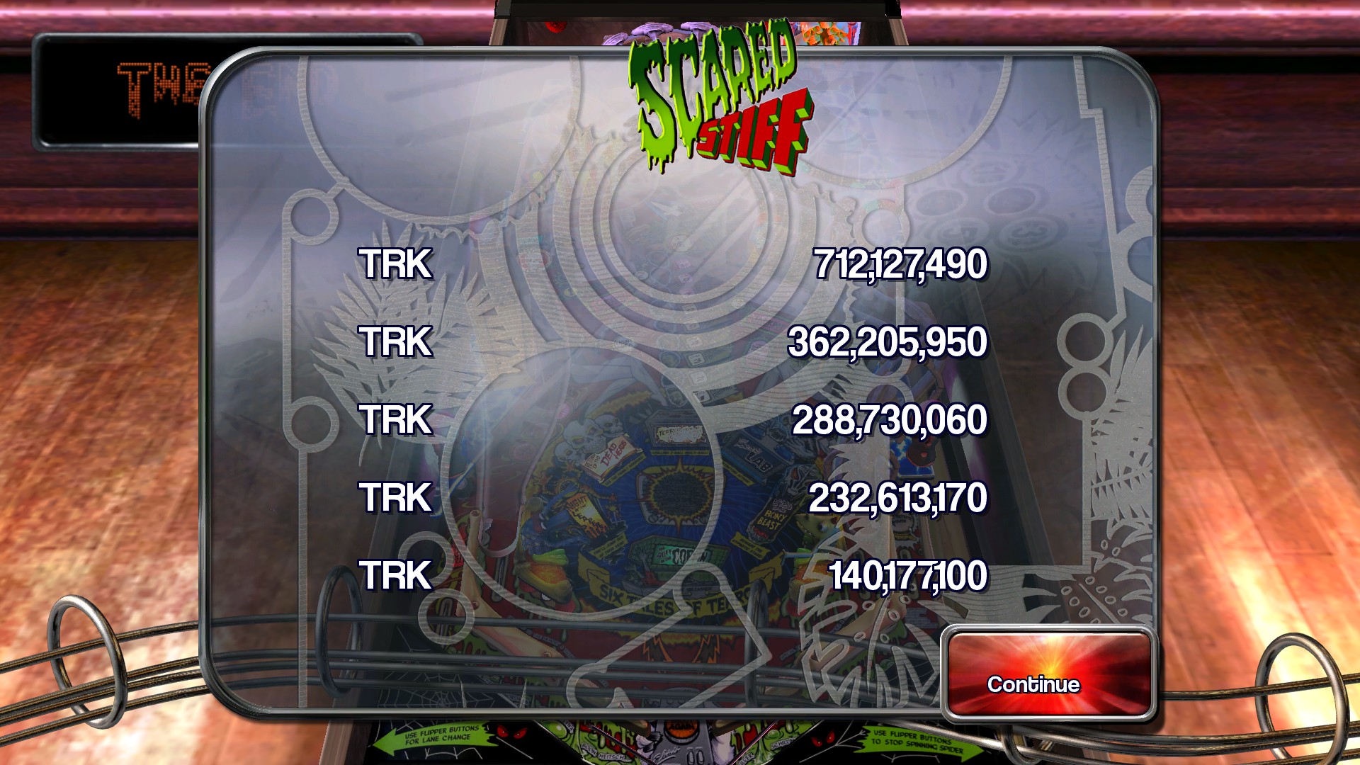 TheTrickster: Pinball Arcade: Scared Stiff (PC) 712,127,490 points on 2015-11-27 03:19:35