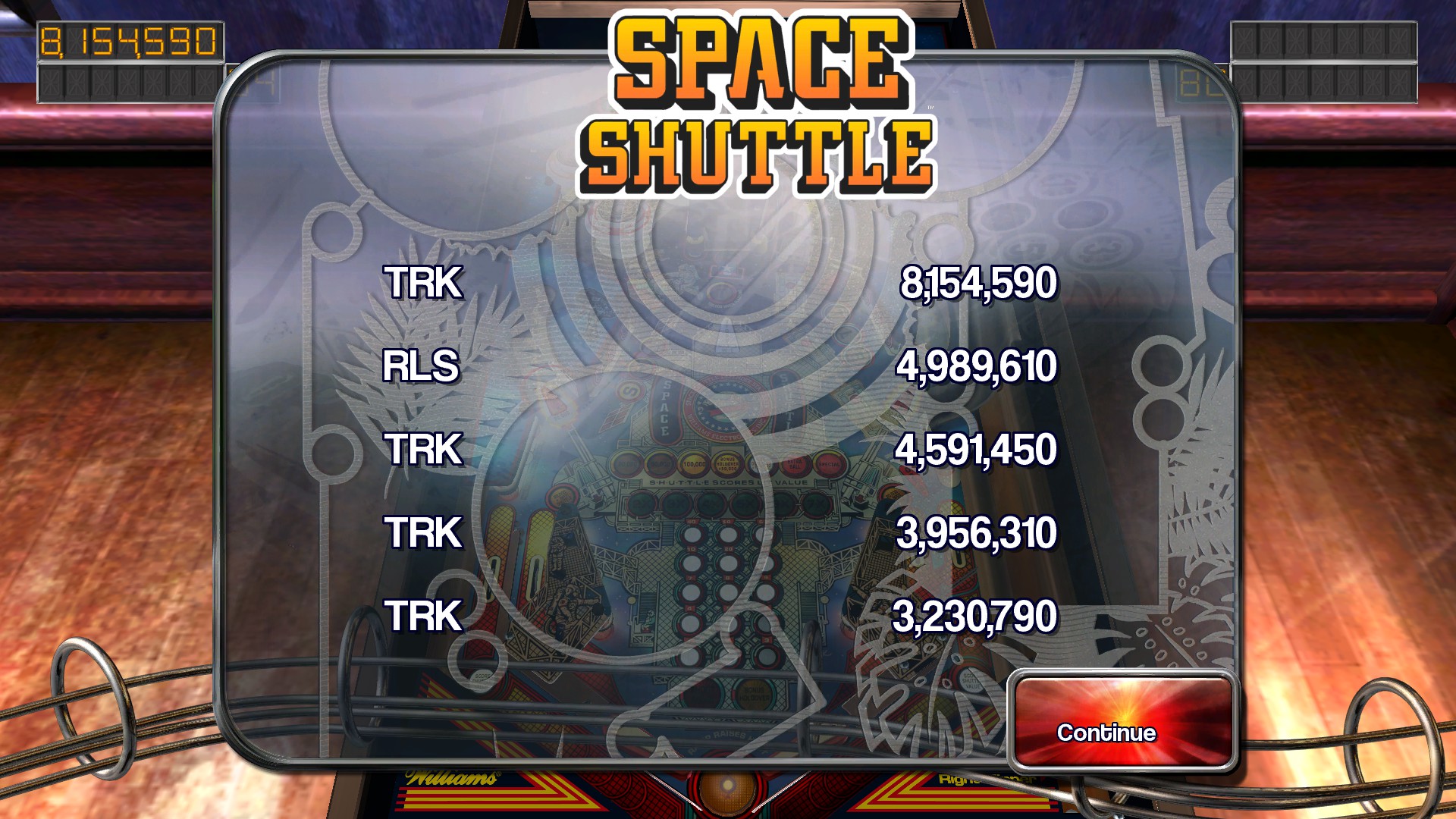 TheTrickster: Pinball Arcade: Space Shuttle (PC) 8,154,590 points on 2016-02-27 05:54:58