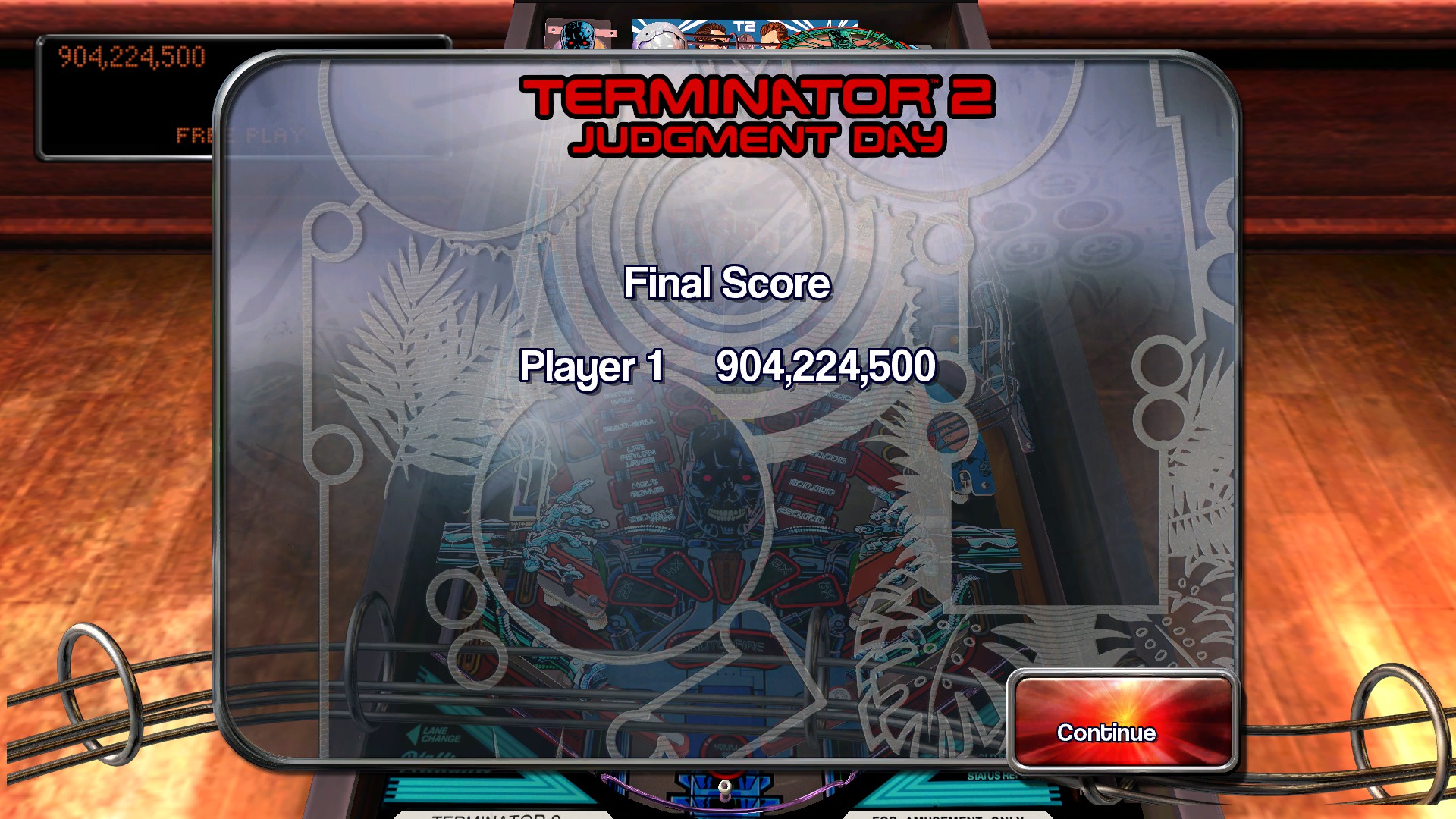 TheTrickster: Pinball Arcade: Terminator 2 (PC) 904,224,500 points on 2016-03-10 03:56:12