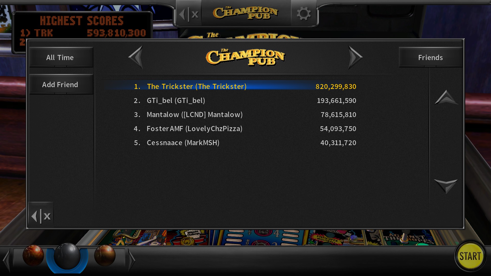 TheTrickster: Pinball Arcade: The Champion Pub (PC) 820,299,830 points on 2016-11-18 22:56:19