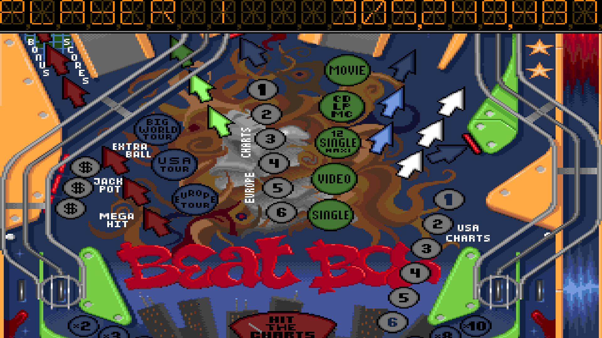 TheTrickster: Pinball Dreams: Beat Box (Amiga Emulated) 305,249,487 points on 2016-11-01 04:47:29