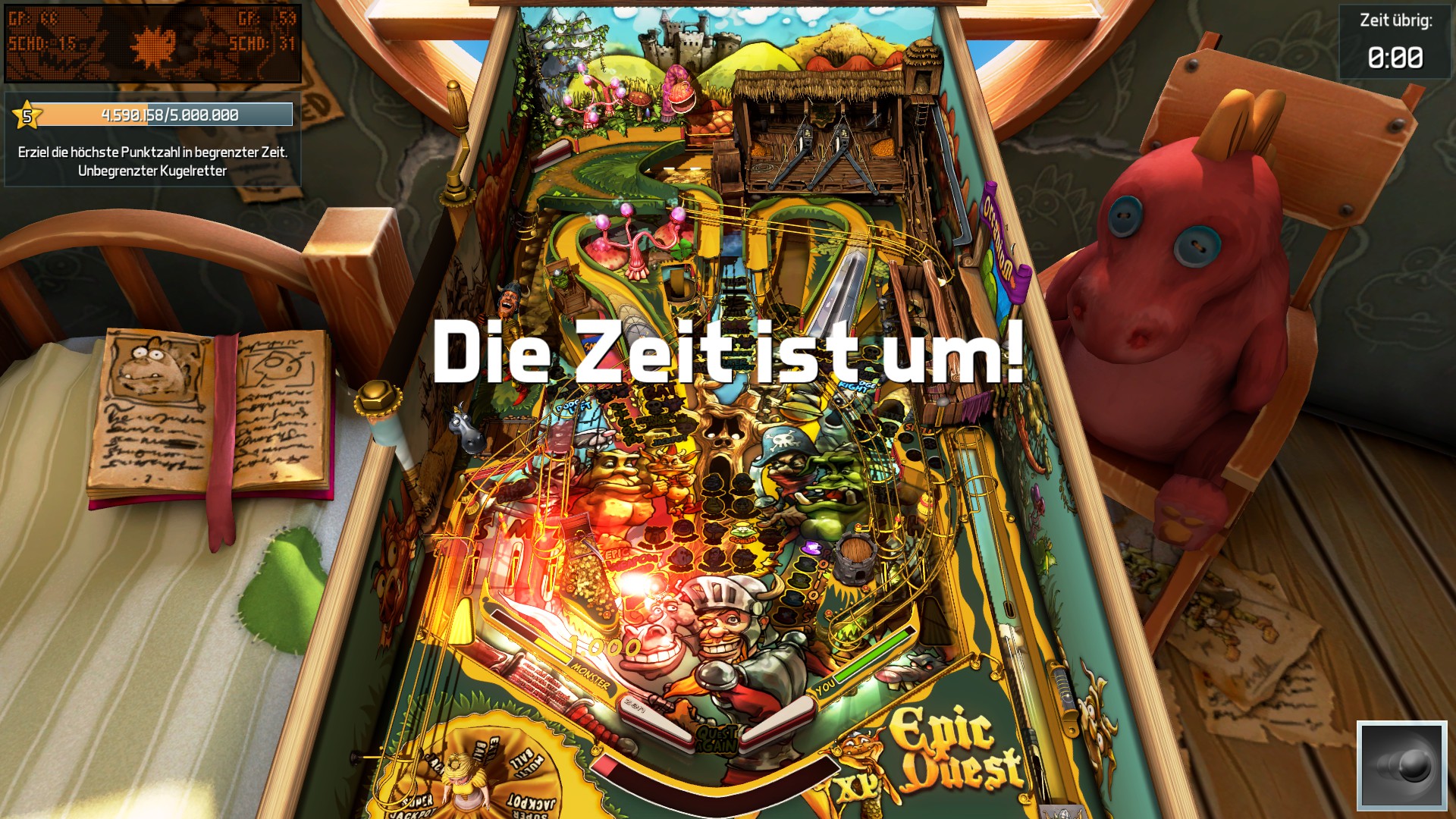 e2e4: Pinball FX3: Epic Quest [5 Minute] (PC) 4,590,158 points on 2022-06-03 23:25:33