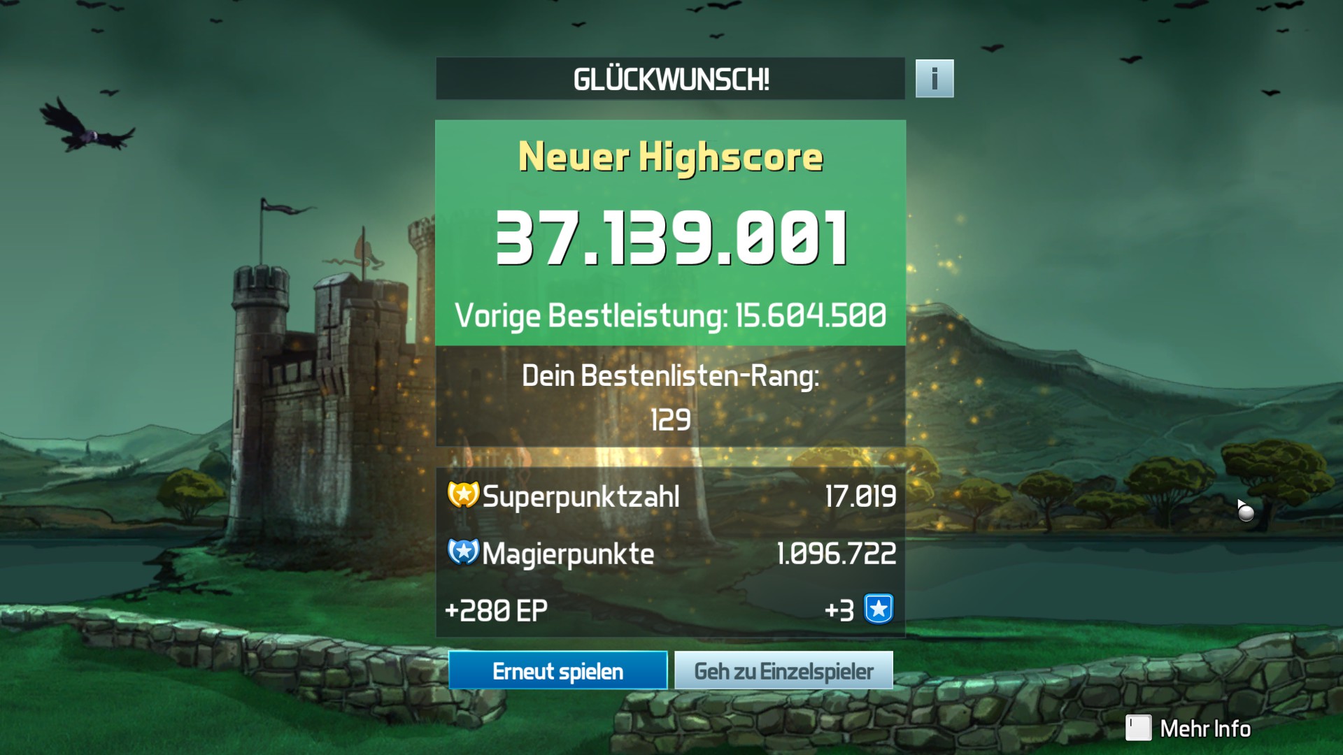 Pinball FX3 Excalibur (PC) high score by e2e4