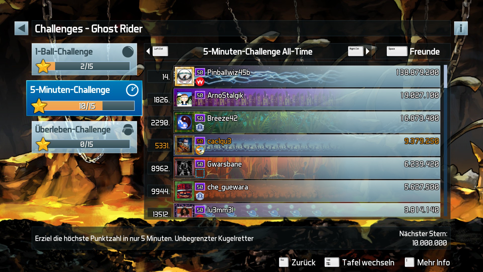 e2e4: Pinball FX3: Ghost Rider [5 Minute] (PC) 9,379,250 points on 2022-06-16 19:12:45