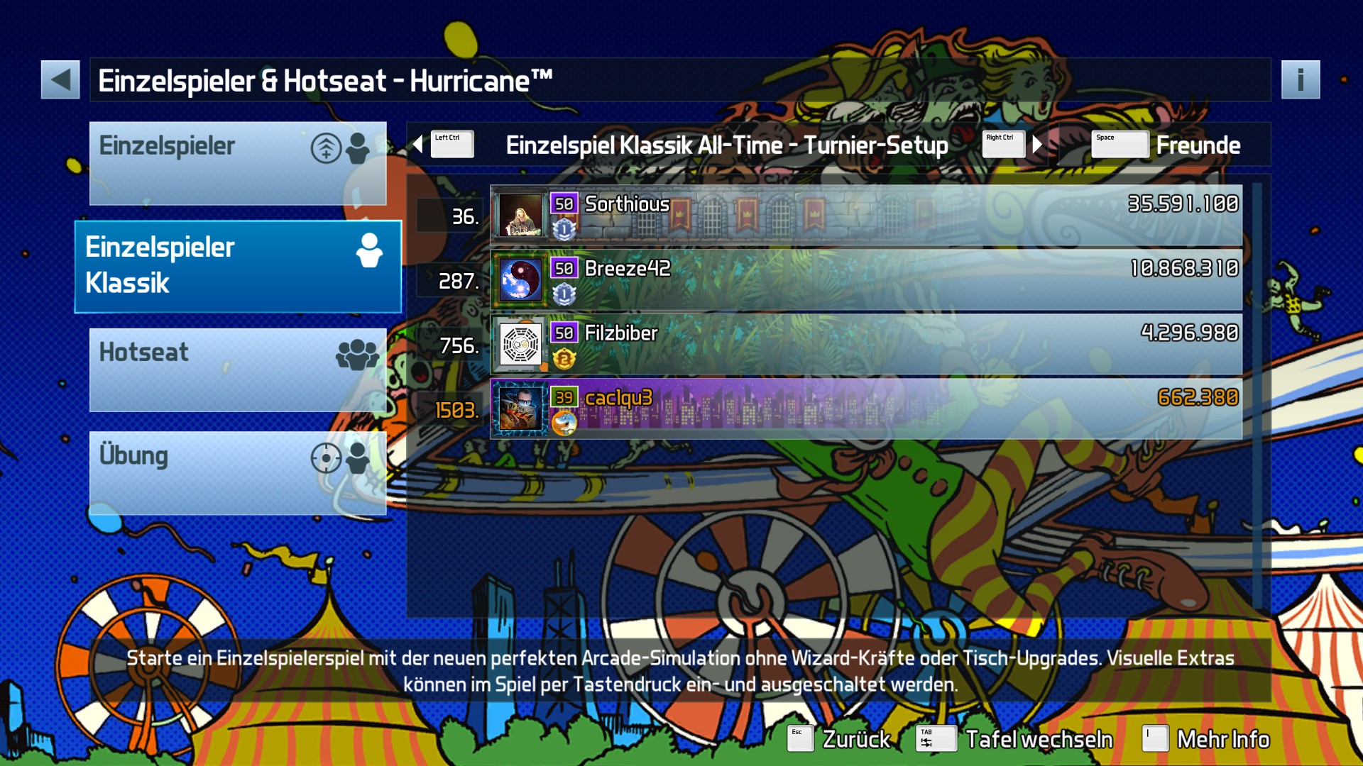 e2e4: Pinball FX3: Hurricane [Tournament] (PC) 662,380 points on 2022-05-13 11:24:07