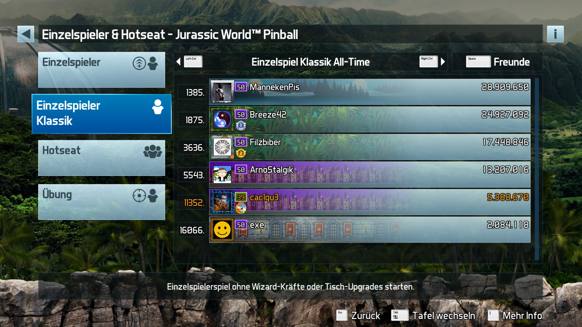 e2e4: Pinball FX3: Jurassic World Pinball [Classic] (PC) 5,368,670 points on 2022-05-15 18:41:31