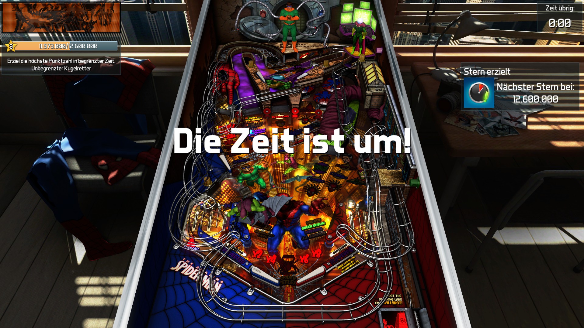 e2e4: Pinball FX3: Marvel: The Amazing Spider-Man [5 Minute] (PC) 11,973,000 points on 2022-05-24 16:28:58