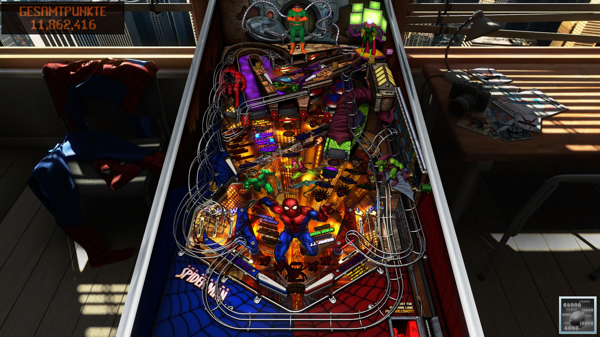 e2e4: Pinball FX3: Marvel: The Amazing Spider-Man [Standard] (PC) 11,862,416 points on 2022-05-24 22:39:44