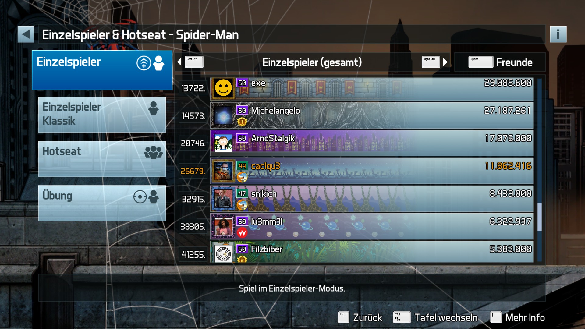 e2e4: Pinball FX3: Marvel: The Amazing Spider-Man [Standard] (PC) 11,862,416 points on 2022-05-24 22:39:44