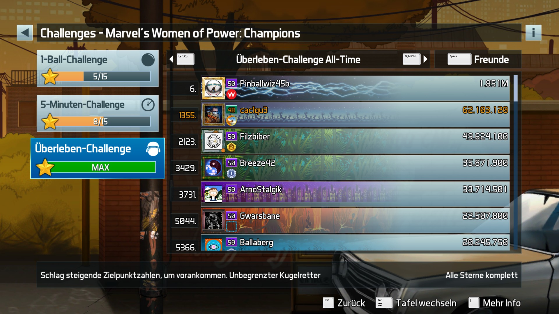 e2e4: Pinball FX3: Marvel’s Women Of Power: Champions [Survivor] (PC) 62,103,120 points on 2022-06-12 11:26:48