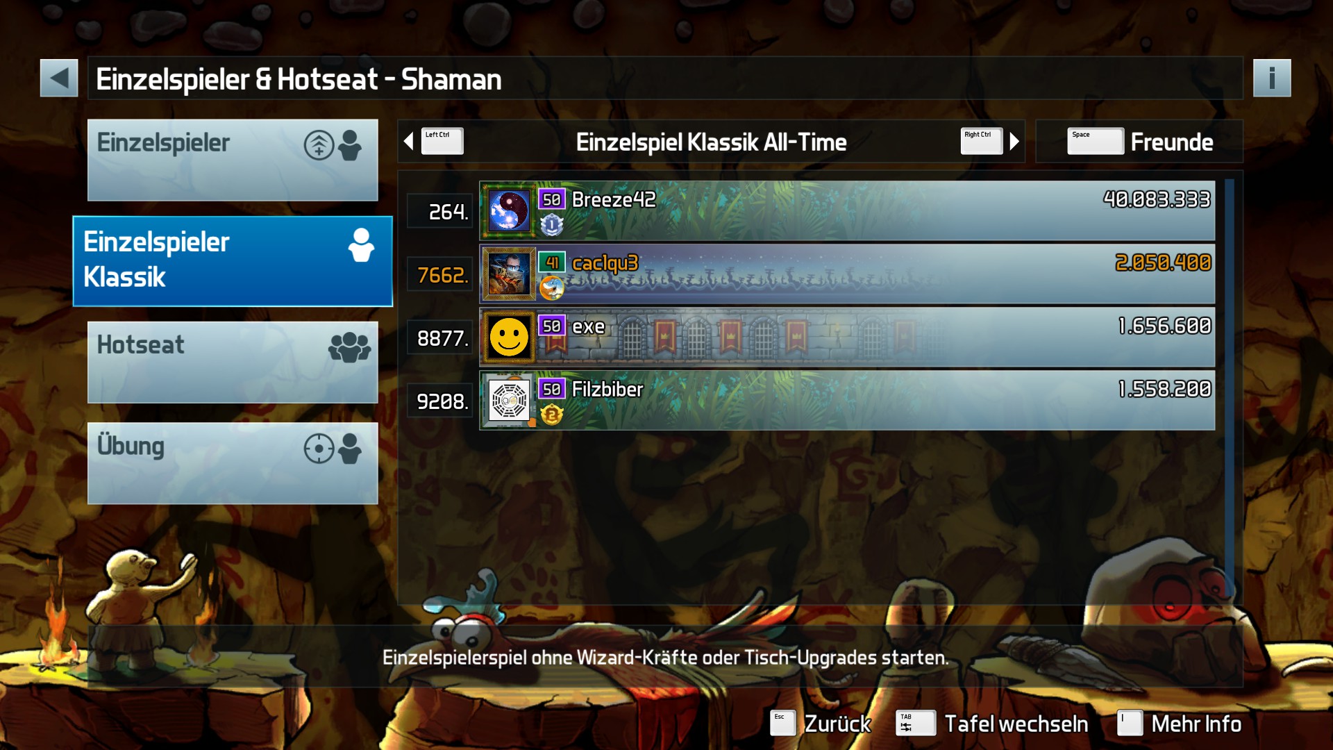 e2e4: Pinball FX3: Shaman [Classic] (PC) 2,050,400 points on 2022-05-18 17:11:43