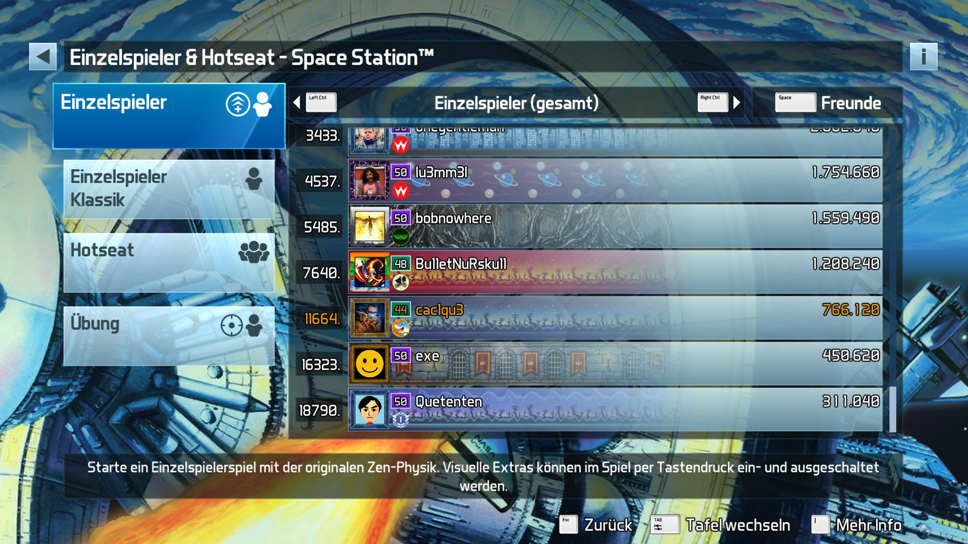 e2e4: Pinball FX3: Space Station [Standard] (PC) 766,120 points on 2022-05-24 11:23:11