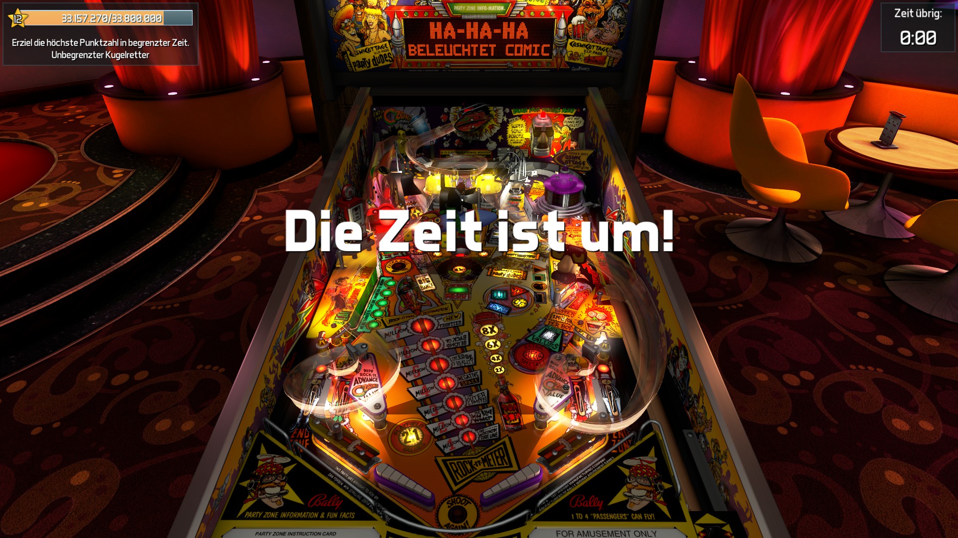 Pinball FX3: The Party Zone [5 Minute] 33,157,270 points