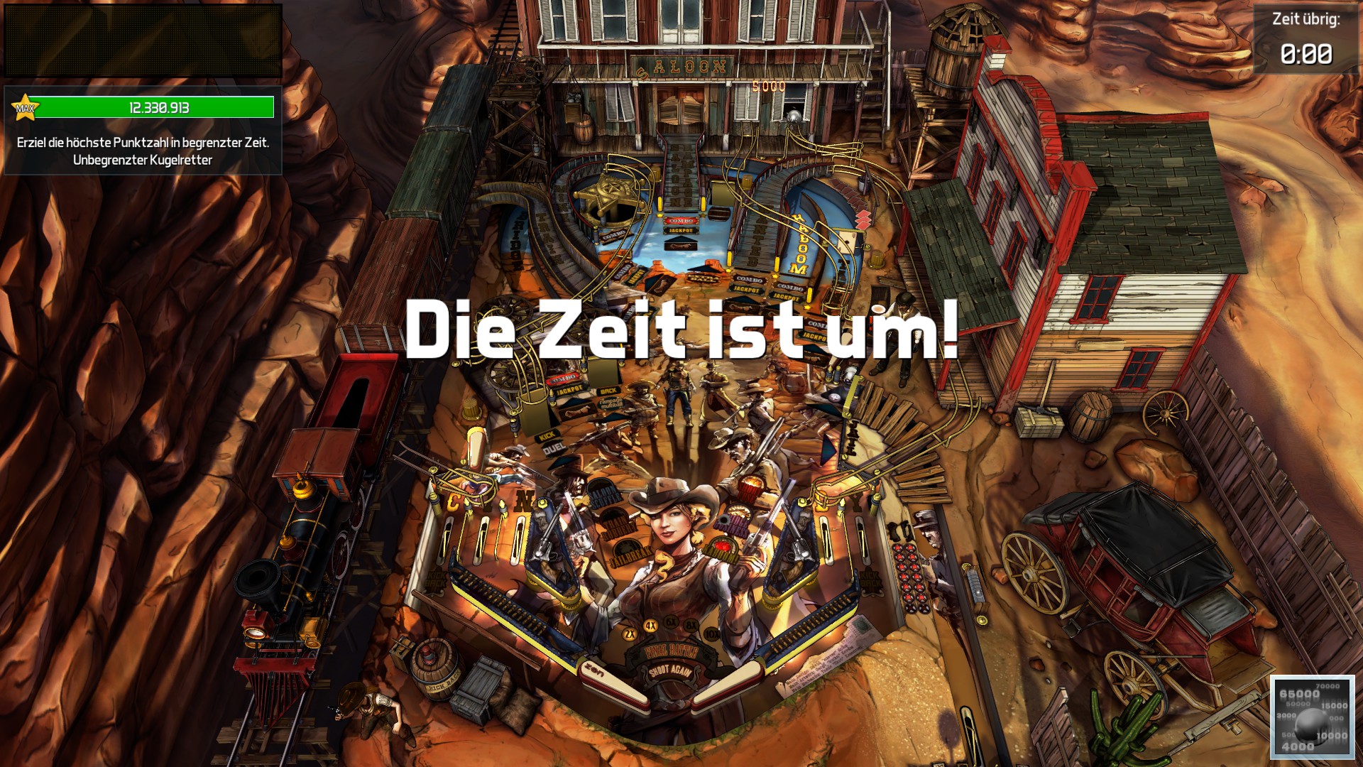 e2e4: Pinball FX3: Wild West Rampage [5 Minute] (PC) 12,330,913 points on 2022-06-06 04:03:02