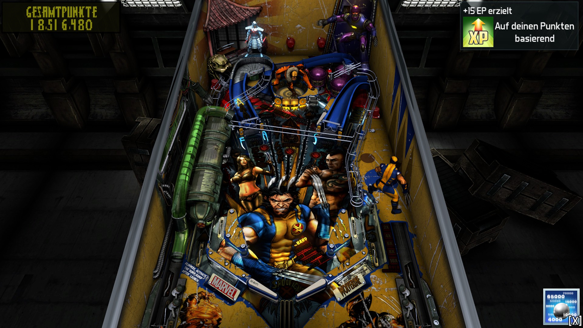 e2e4: Pinball FX3: Wolverine (PC) 18,516,480 points on 2022-05-22 03:37:14