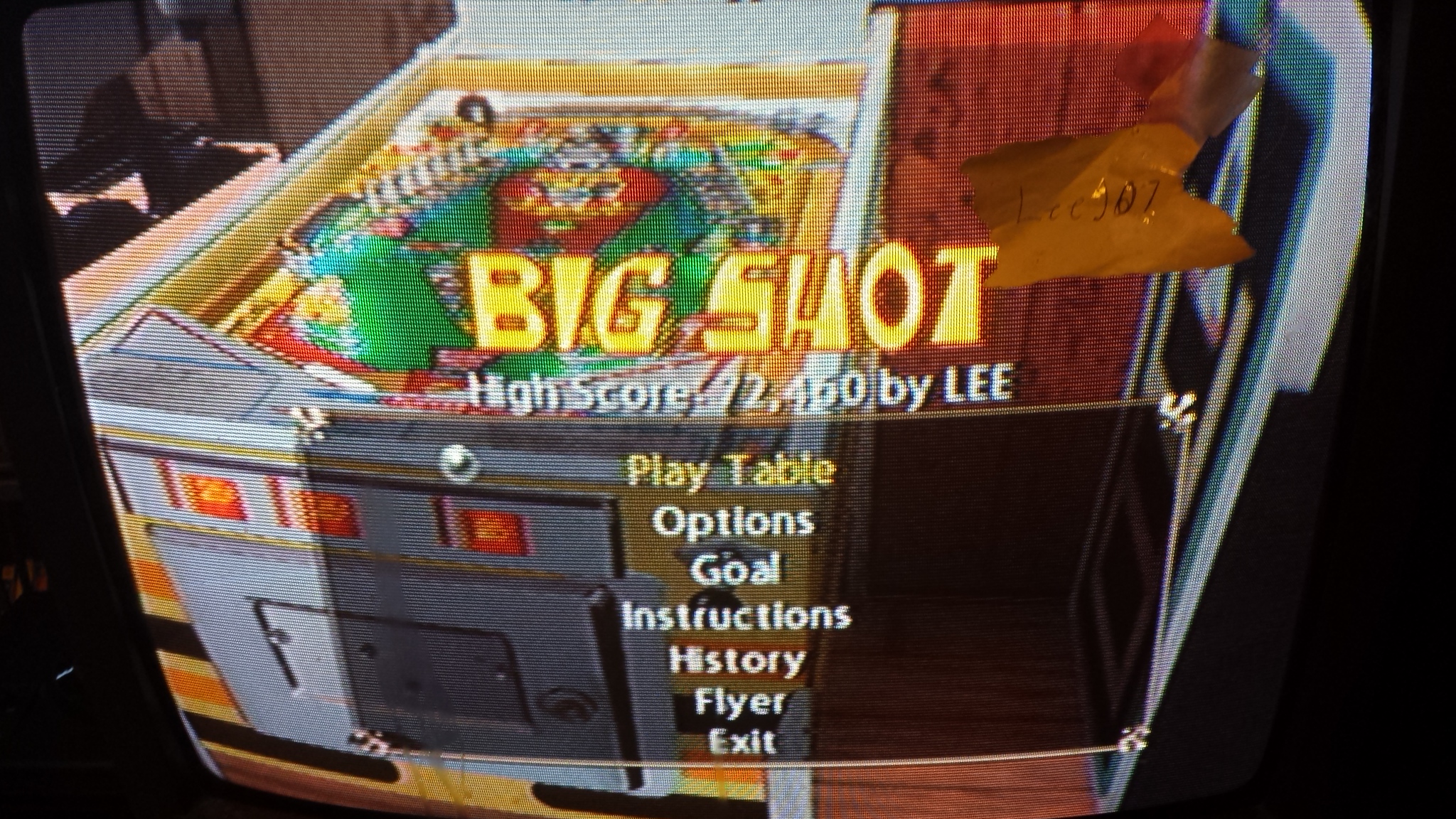 LeeJ07: Pinball Hall Of Fame: The Gottlieb Collection: Big Shot [5 Balls] (Playstation 2) 72,460 points on 2015-11-11 15:14:30