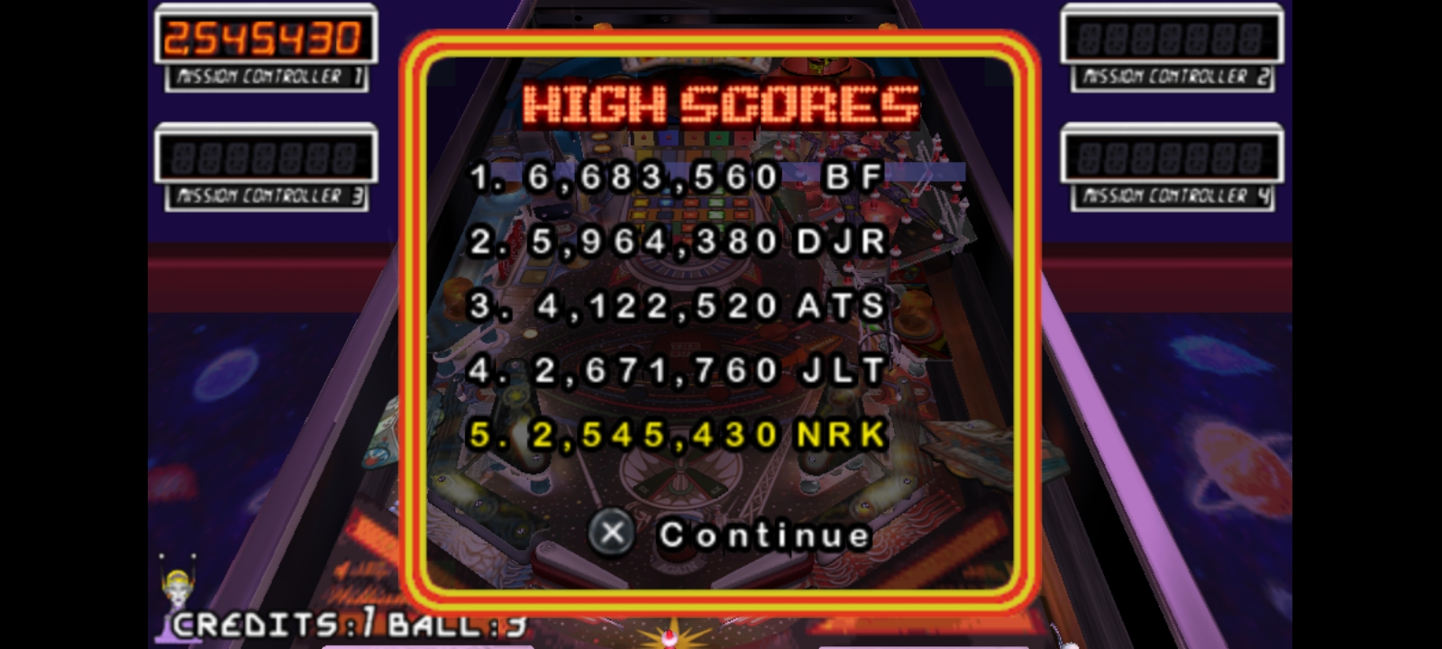 Hauntedprogram: Pinball Hall Of Fame: The Williams Collection: Pin*Bot (PSP Emulated) 2,545,430 points on 2022-07-21 22:58:14