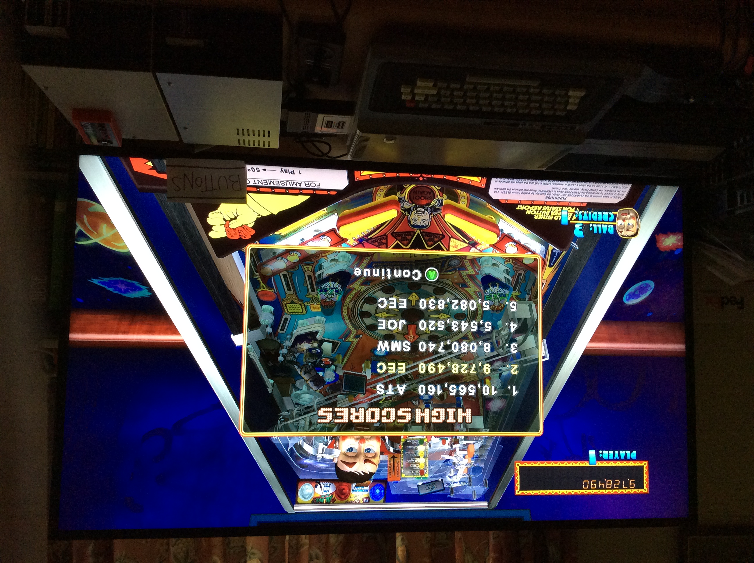 Pinball Hall of Fame: The Williams Collection: FunHouse 9,728,490 points
