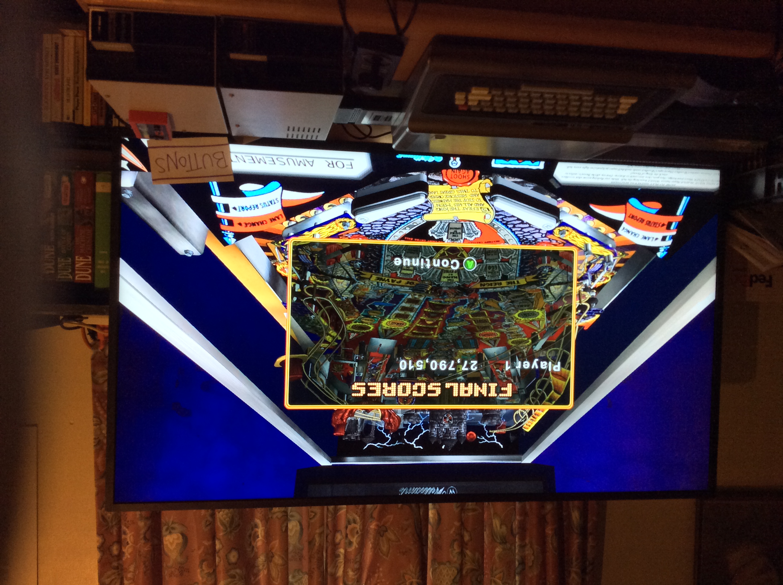 Pinball Hall of Fame: The Williams Collection: Medieval Madness 27,790,510 points