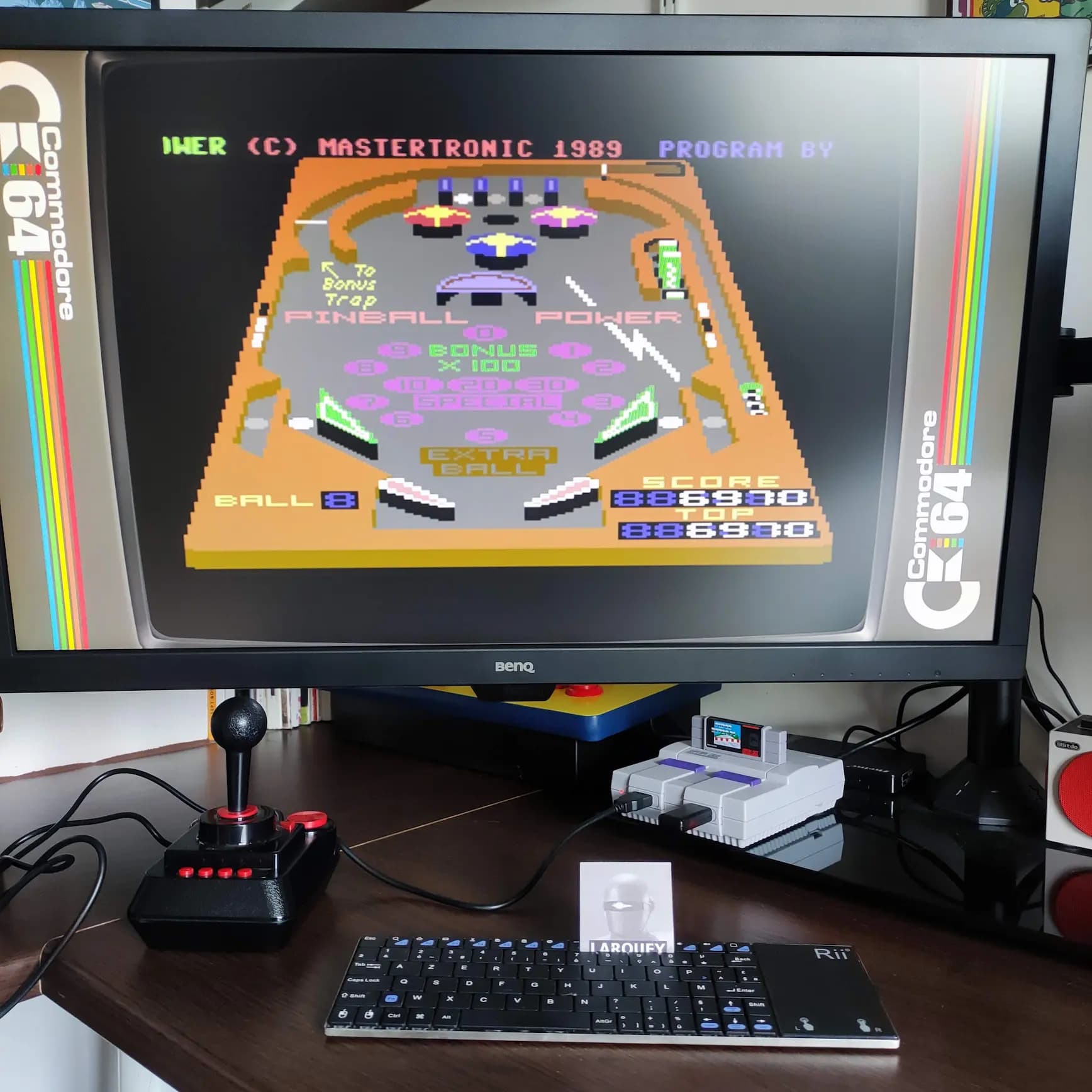Larquey: Pinball Power (Commodore 64 Emulated) 6,970 points on 2022-07-29 09:33:43