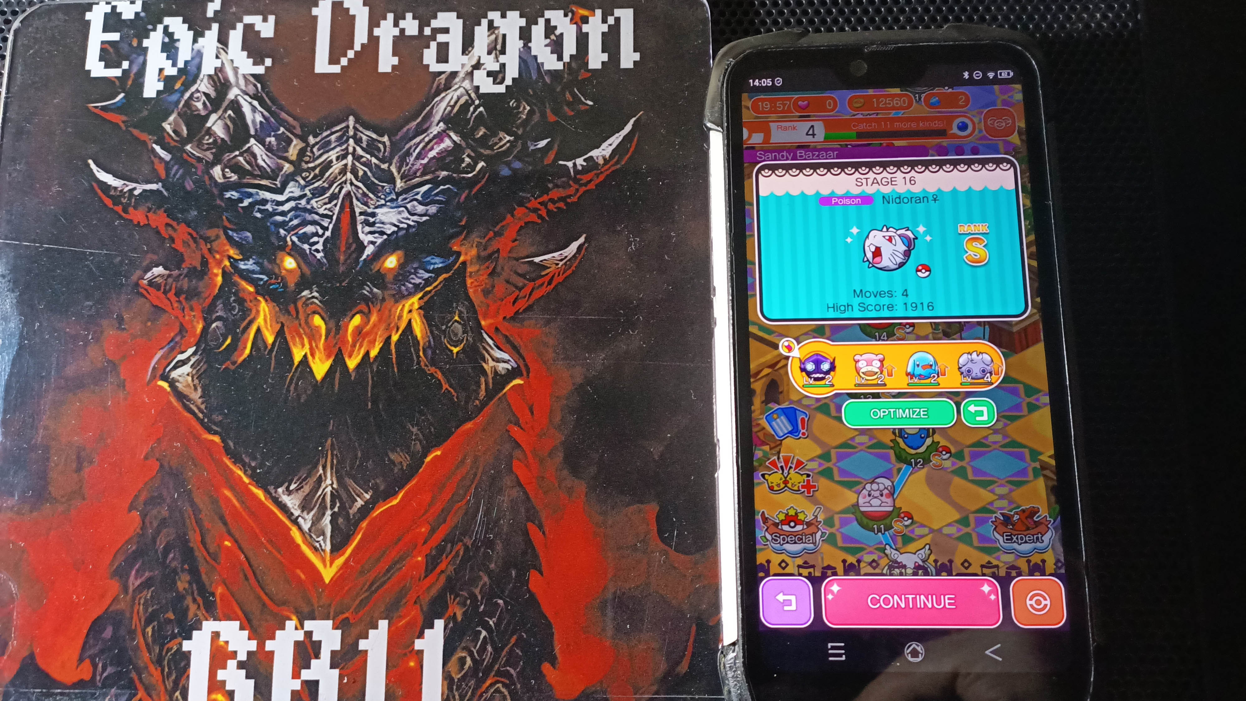 EpicDragon: Pokemon Shuffle Mobile: Stage 016 (Android) 1,916 points on 2022-09-04 16:18:14