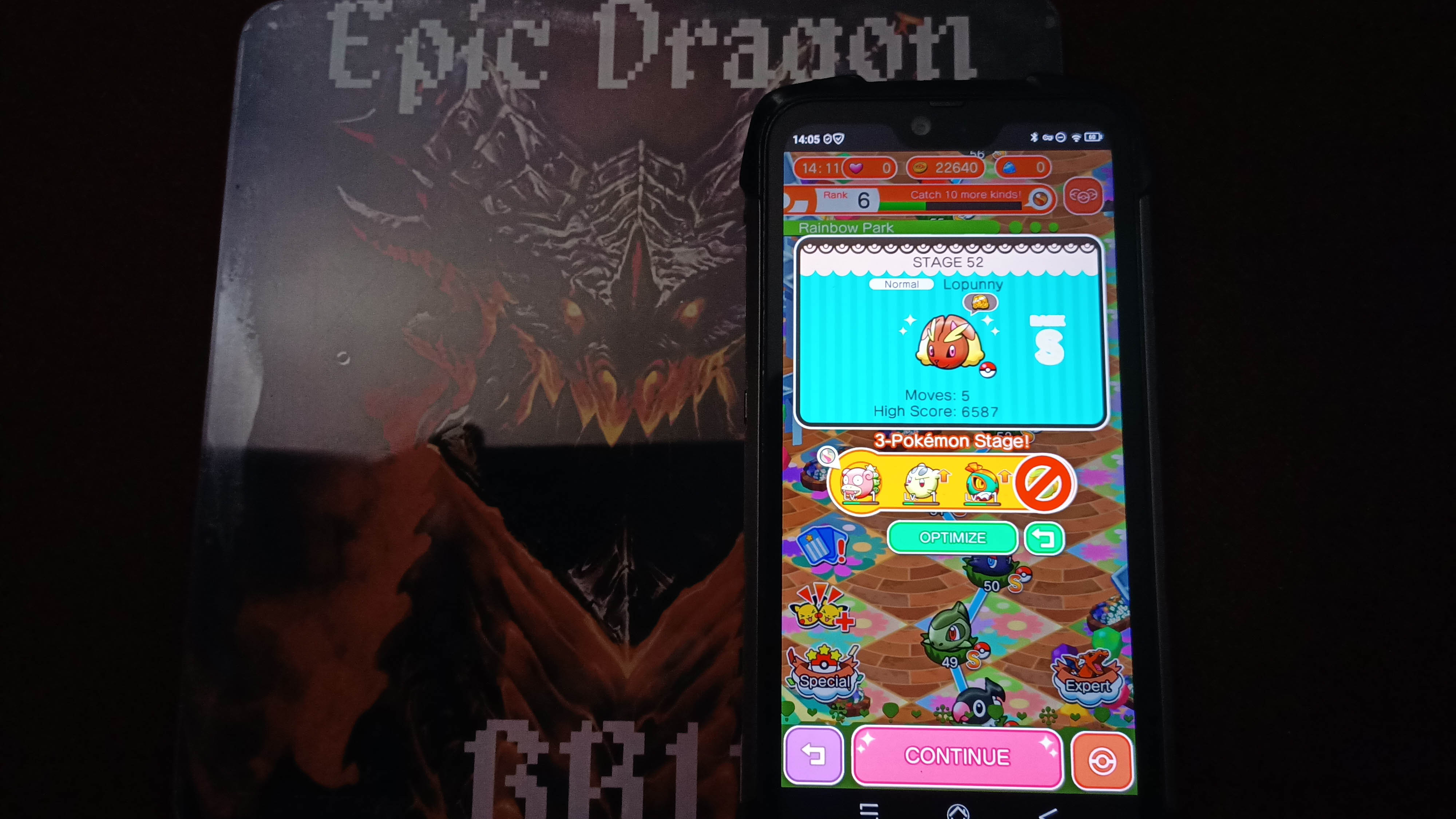 EpicDragon: Pokemon Shuffle Mobile: Stage 052 (Android) 6,587 points on 2022-09-14 16:31:21