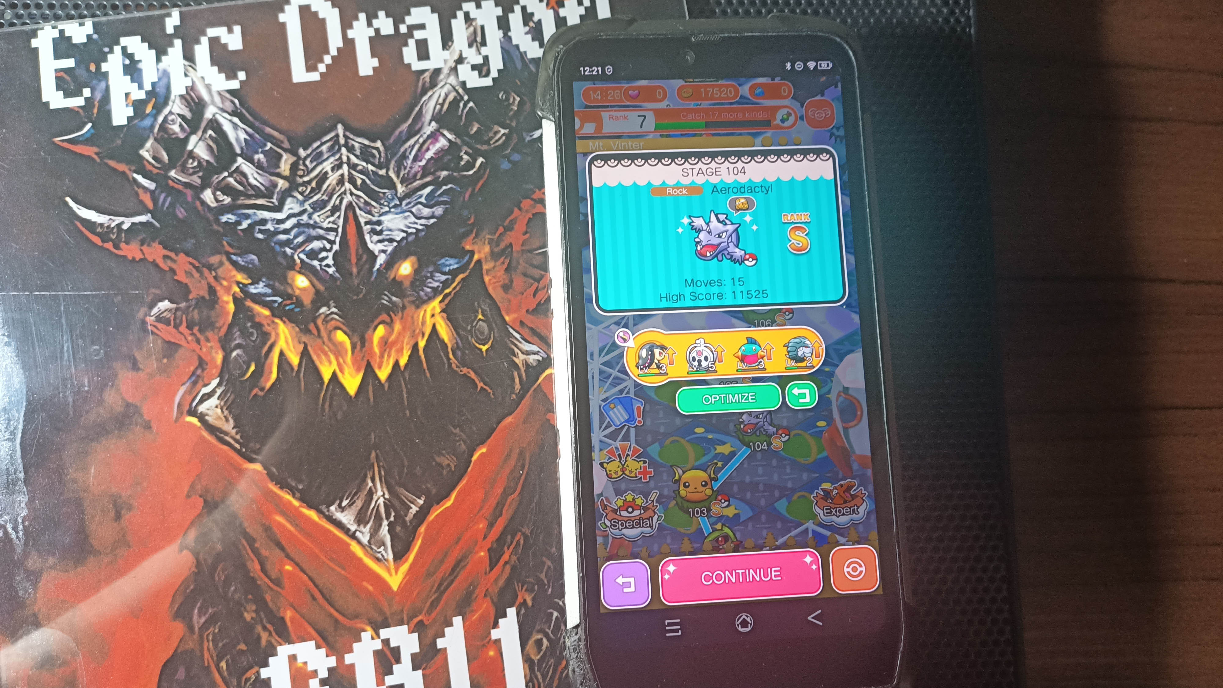 EpicDragon: Pokemon Shuffle Mobile: Stage 104 (Android) 11,525 points on 2022-09-27 17:32:36