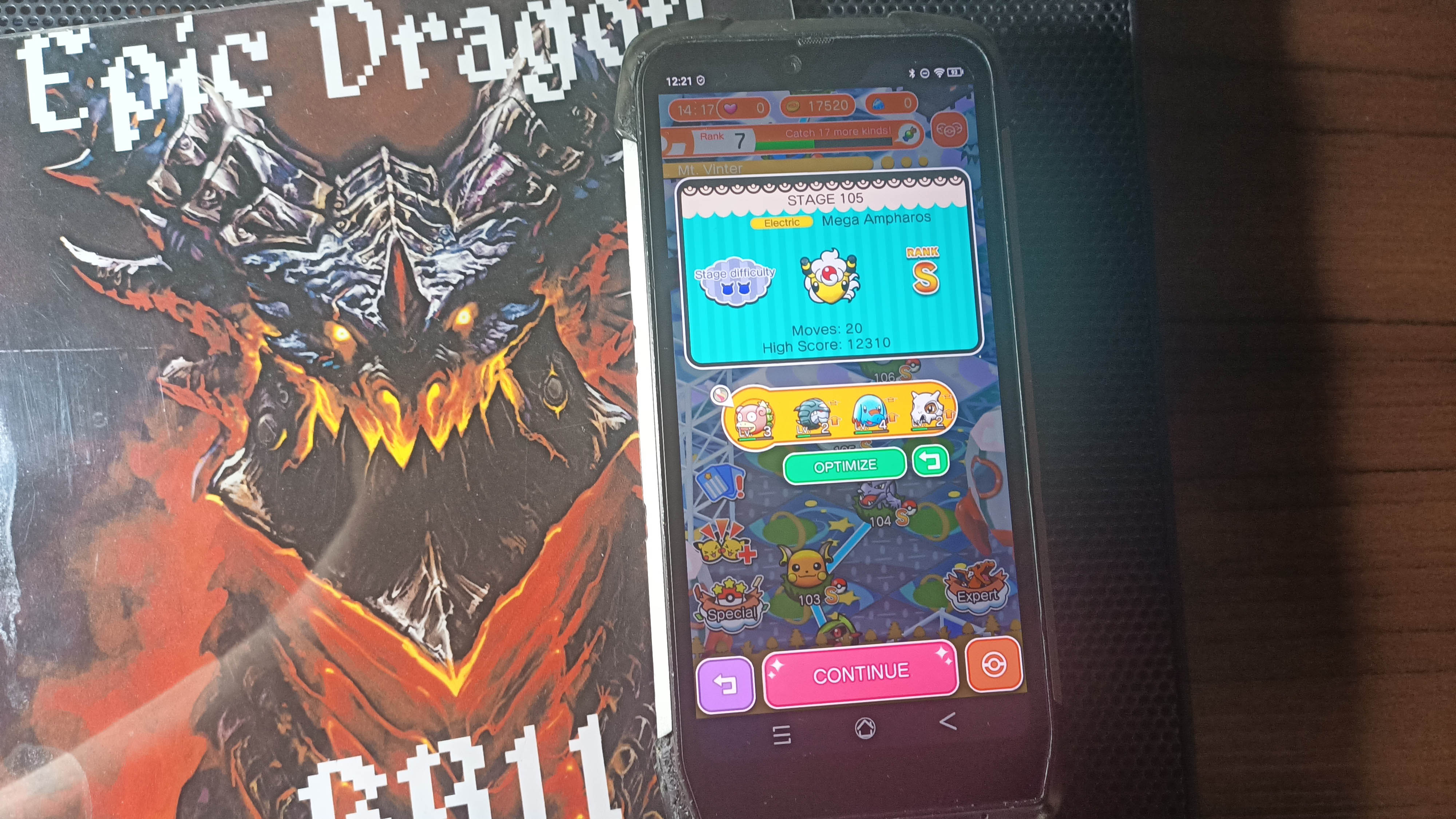 EpicDragon: Pokemon Shuffle Mobile: Stage 105 (Android) 12,310 points on 2022-09-27 17:32:49